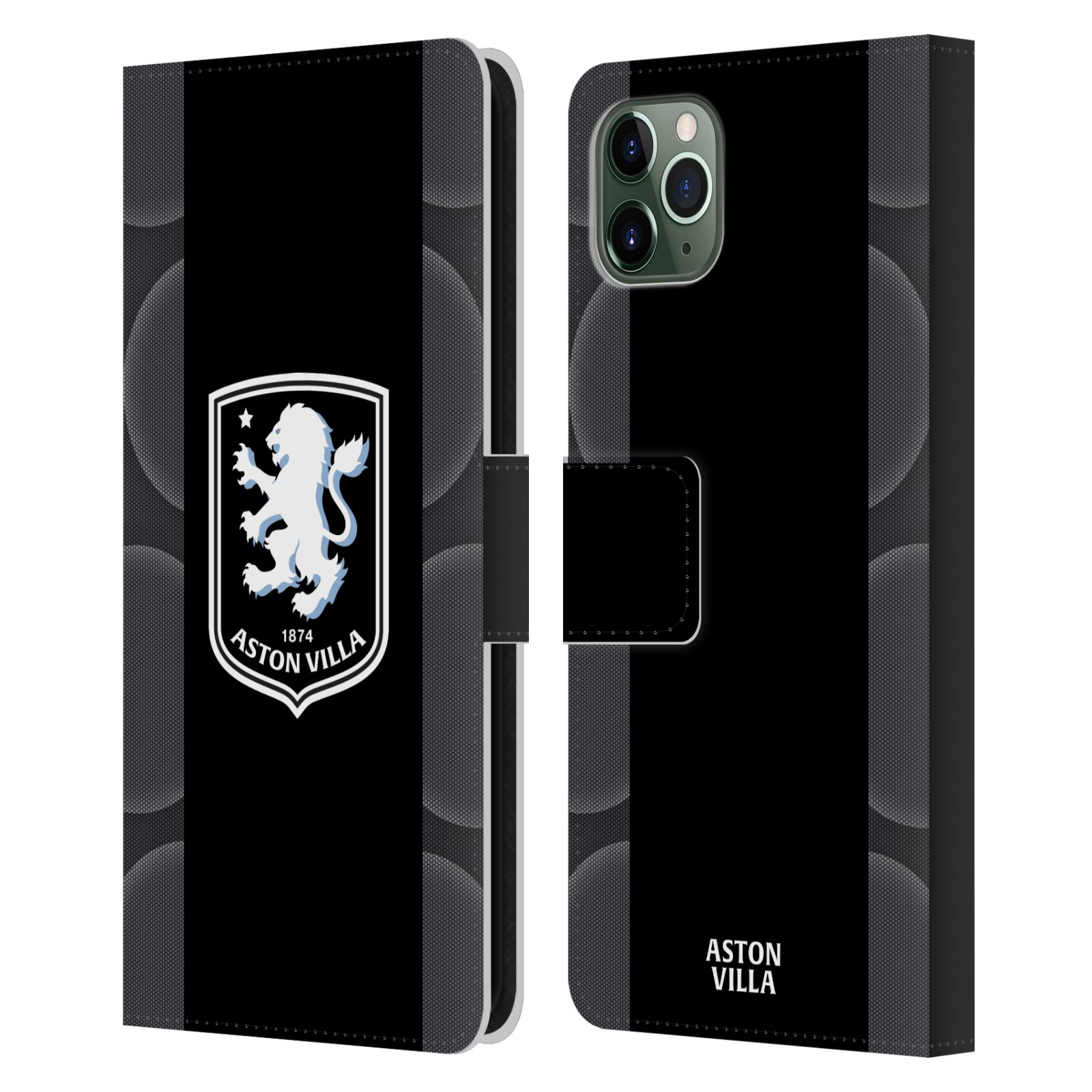 ASTON VILLA FOOTBALL CLUB 2025/26 CREST KIT LEATHER BOOK CASE FOR APPLE iPHONE - 第 7/7 張圖片