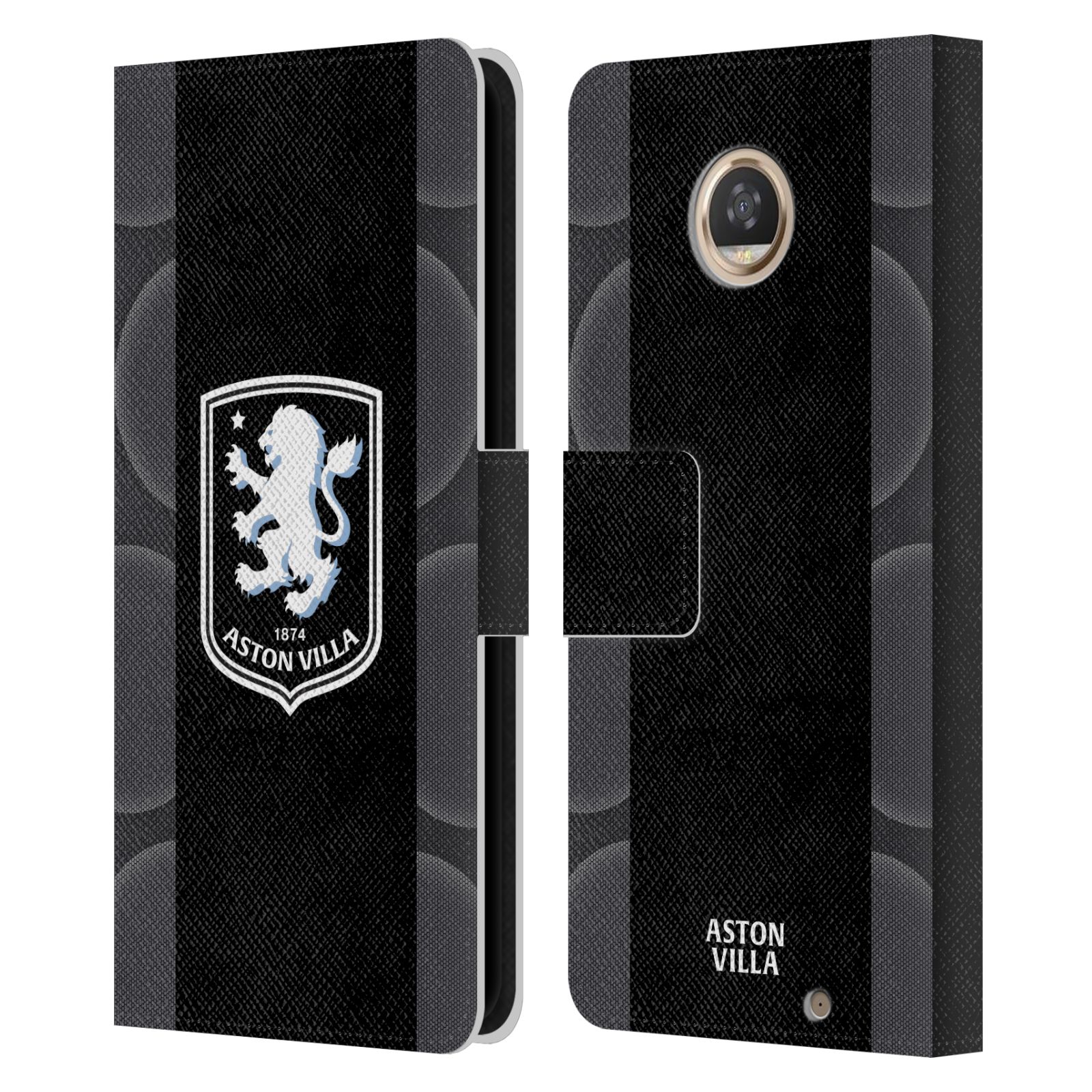 ASTON VILLA FOOTBALL CLUB 2025/26 CREST KIT LEATHER BOOK CASE MOTOROLA PHONES 2 - Picture 7 of 7