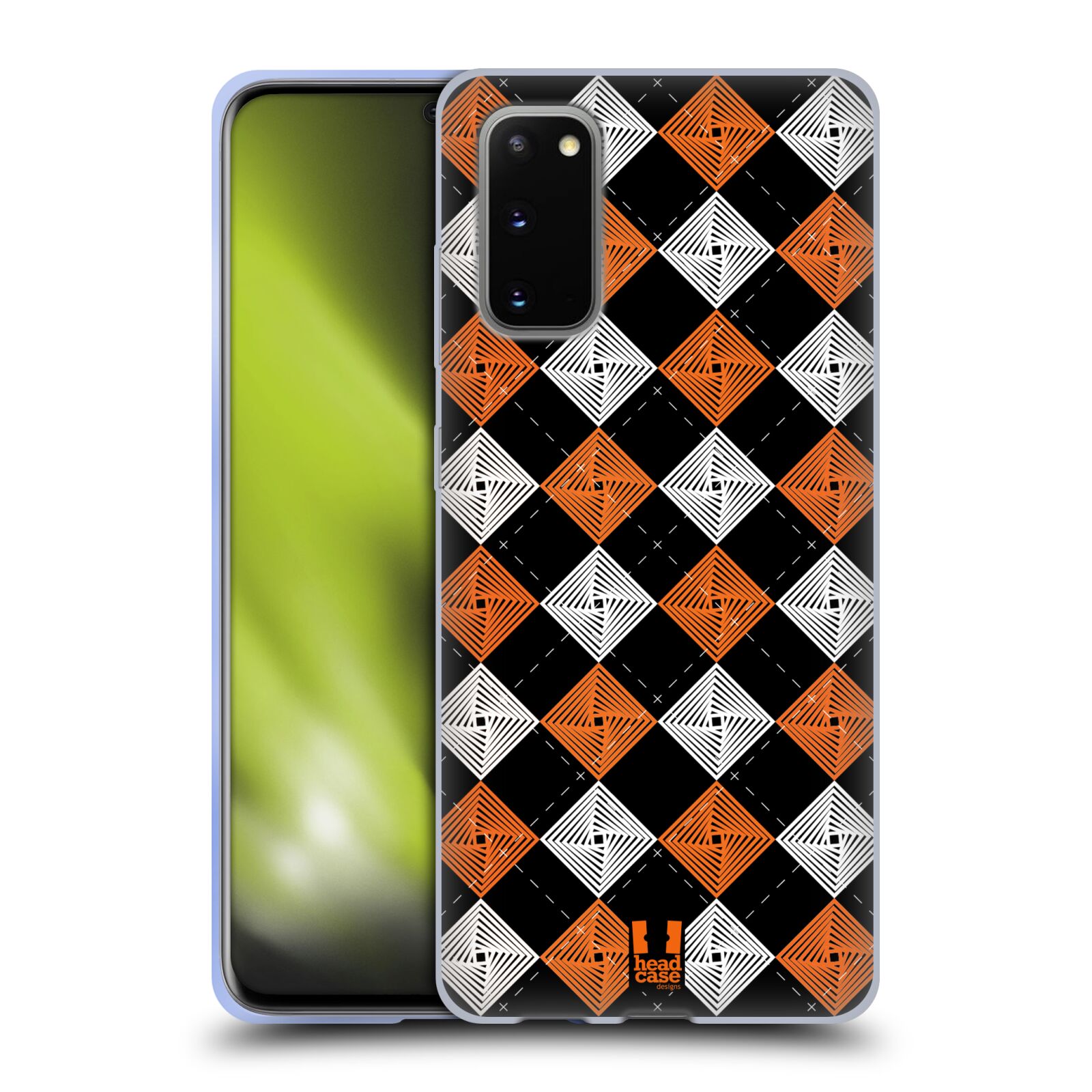 HEAD CASE DESIGNS ARGYLE WIRBEL GEL HANDYHÃLLE FÃR SAMSUNG HANDYS 1 - Picture 10 of 12