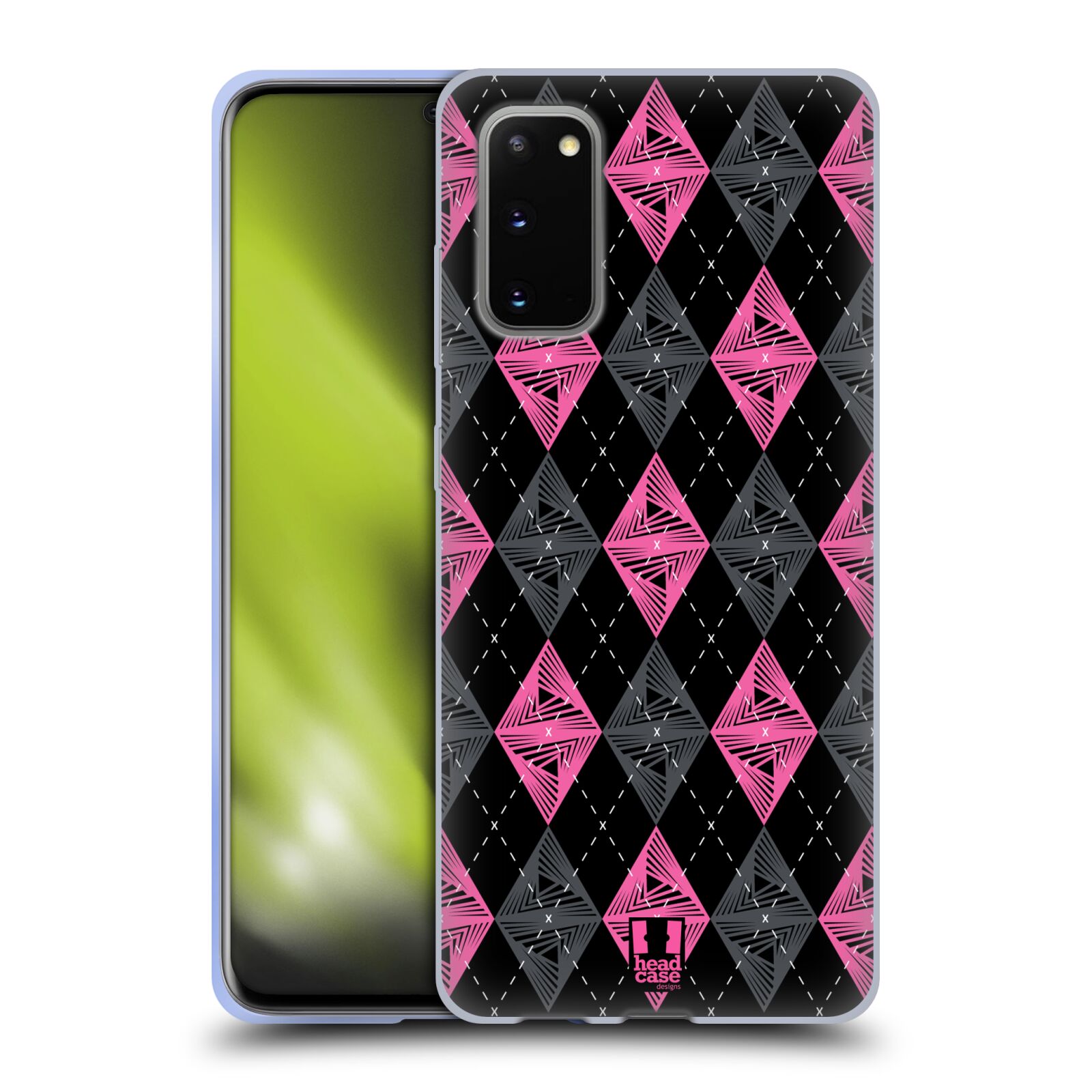 HEAD CASE DESIGNS ARGYLE WIRBEL GEL HANDYHÃLLE FÃR SAMSUNG HANDYS 1 - Picture 11 of 12