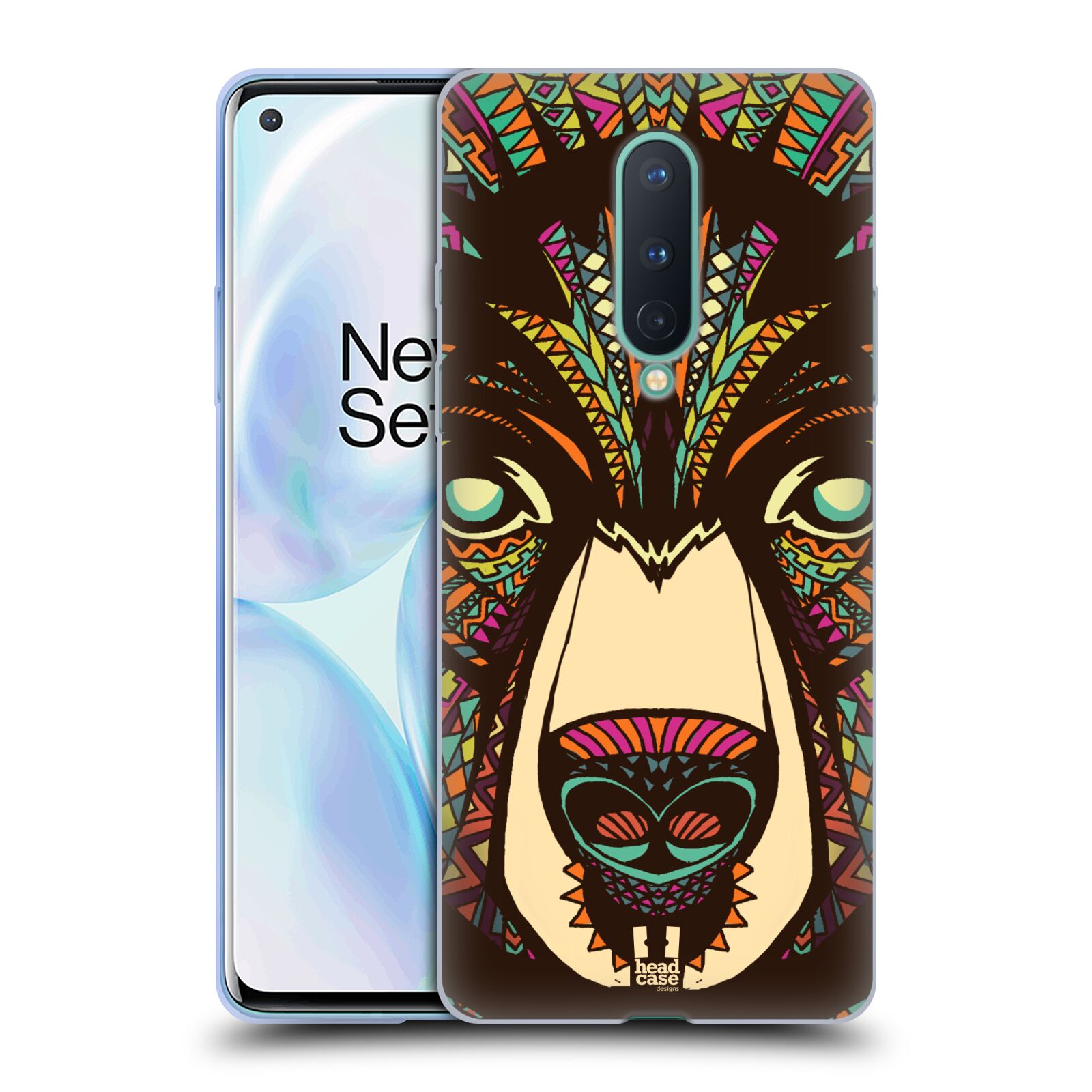 FUNDA DE GEL SUAVE HEAD CASE DESIGNS CON CARAS DE ANIMALES AZTECAS PARA TELÉFONOS GOOGLE ONEPLUS - Imagen 8 de 10