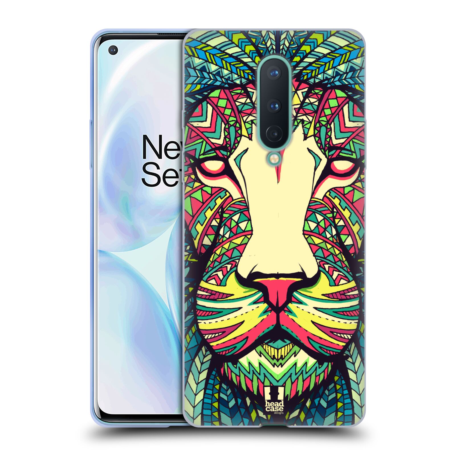FUNDA DE GEL SUAVE HEAD CASE DESIGNS CON CARAS DE ANIMALES AZTECAS PARA TELÉFONOS GOOGLE ONEPLUS - Imagen 9 de 10