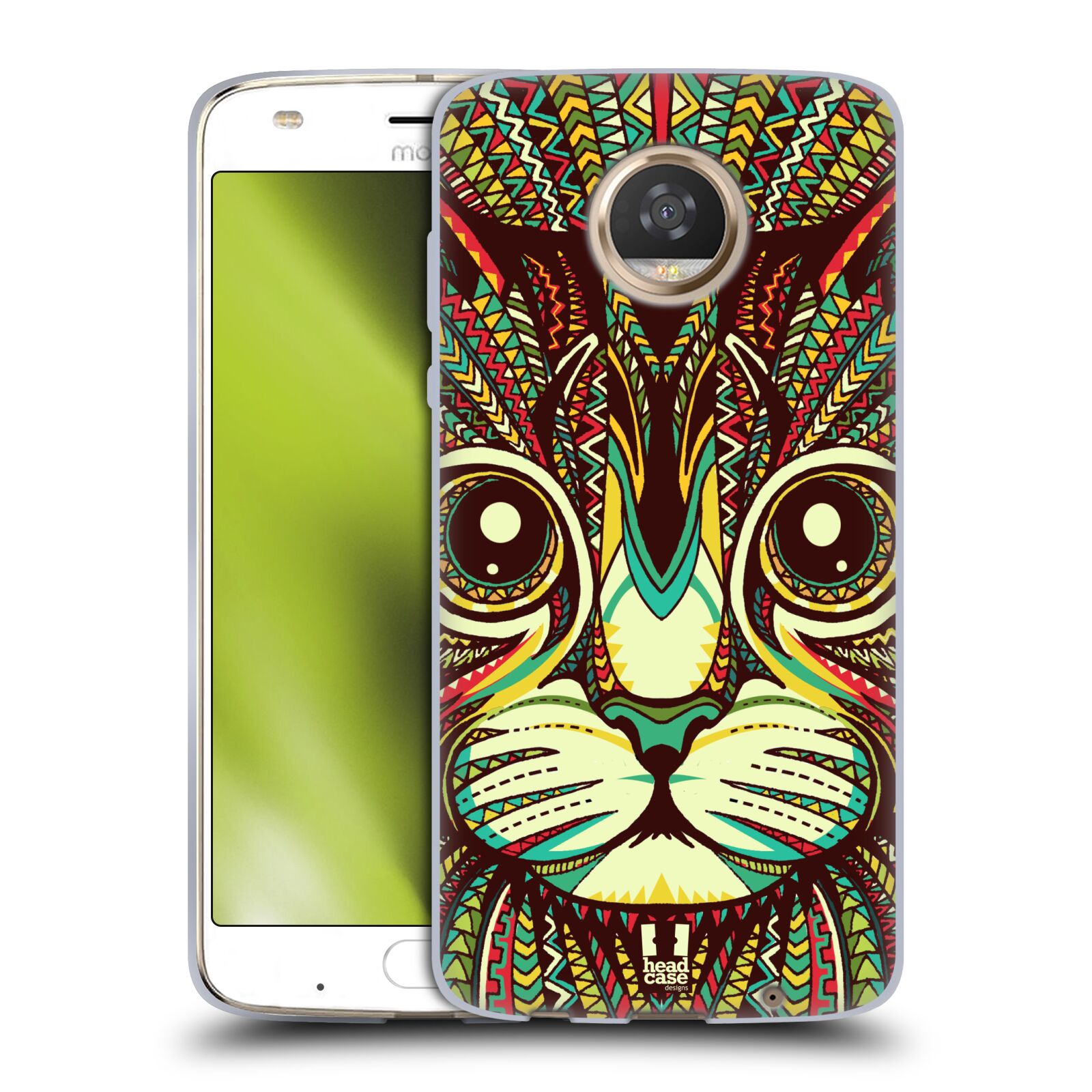 HEAD CASE DESIGNS AZTEC ANIMAL FACES 2 SOFT GEL CASE FOR MOTOROLA PHONES - Picture 9 of 10