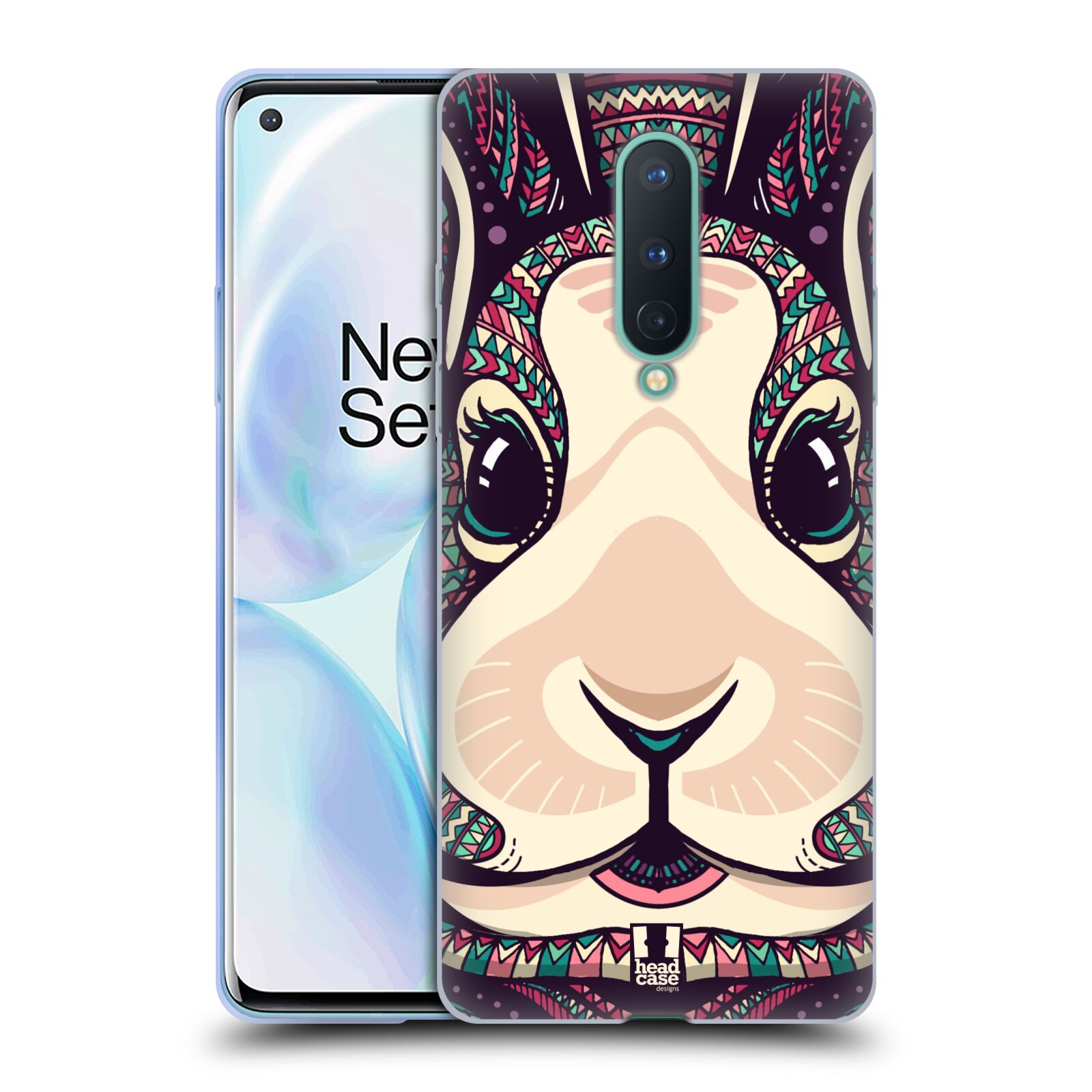 FUNDA DE GEL HEAD CASE DESIGNS SERIE 5 CARAS DE ANIMALES AZTECAS PARA TELÉFONOS GOOGLE ONEPLUS - Imagen 8 de 12