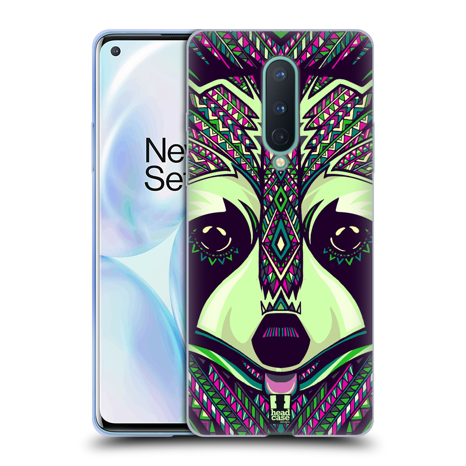 FUNDA DE GEL HEAD CASE DESIGNS SERIE 5 CARAS DE ANIMALES AZTECAS PARA TELÉFONOS GOOGLE ONEPLUS - Imagen 10 de 12