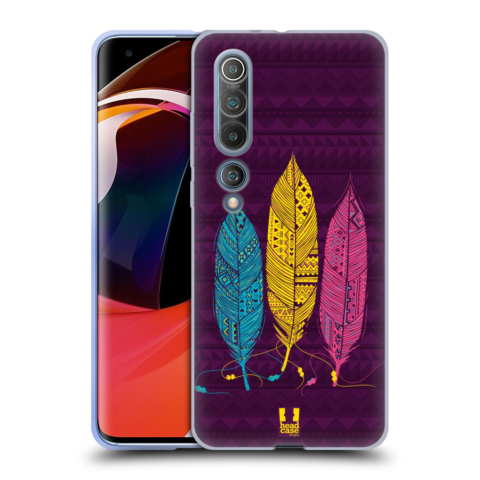 FUNDA HEAD CASE DESIGNS CON PLUMAS AZTECAS DE GEL SUAVE PARA TELÉFONOS XIAOMI - Imagen 8 de 10