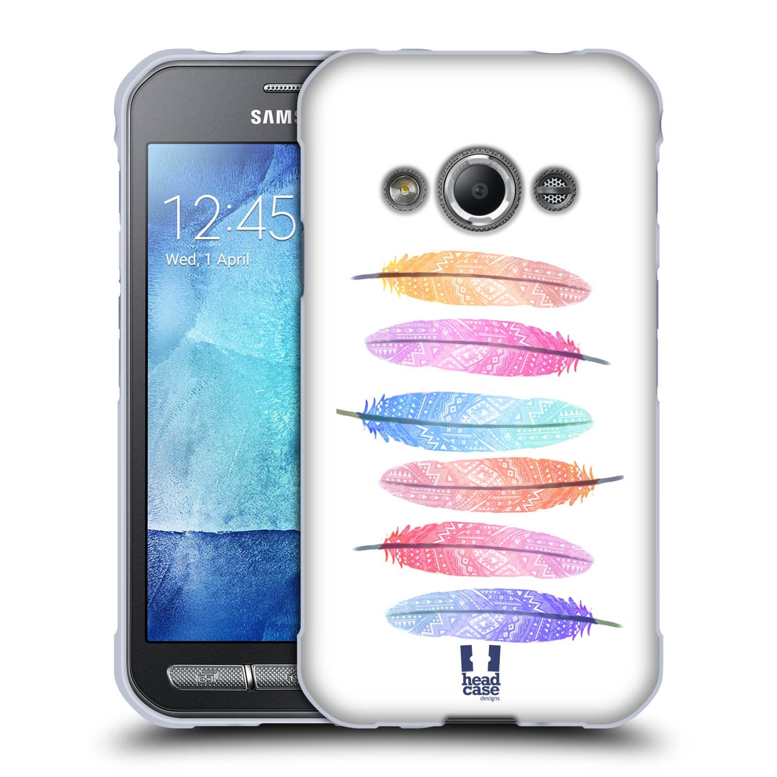 FUNDA HEAD CASE DESIGNS CON PLUMAS AZTECAS DE GEL SUAVE PARA TELÉFONOS SAMSUNG 4 - Imagen 9 de 10