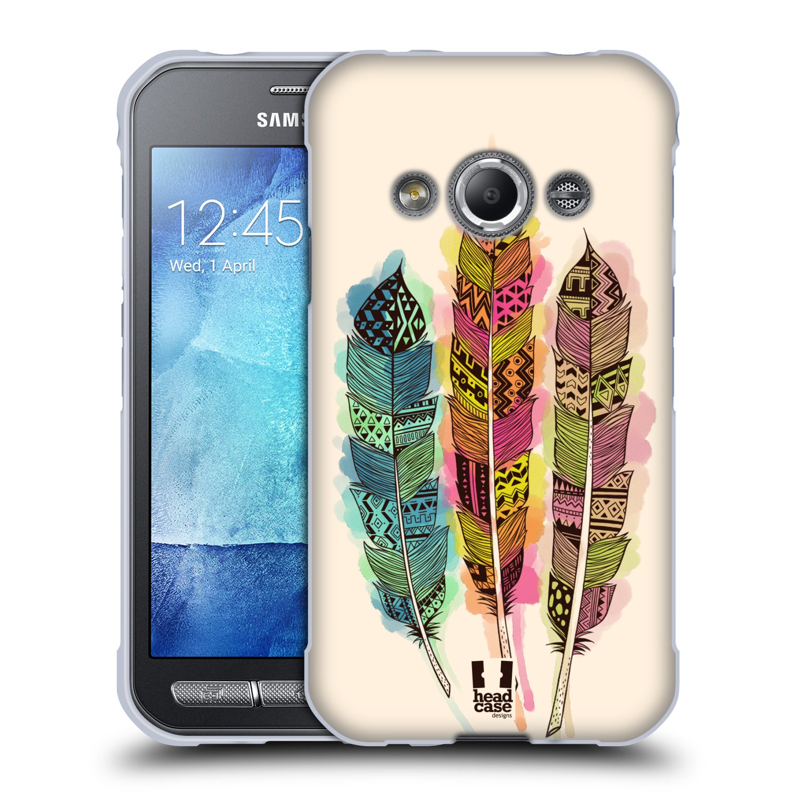 FUNDA HEAD CASE DESIGNS CON PLUMAS AZTECAS DE GEL SUAVE PARA TELÉFONOS SAMSUNG 4 - Imagen 10 de 10