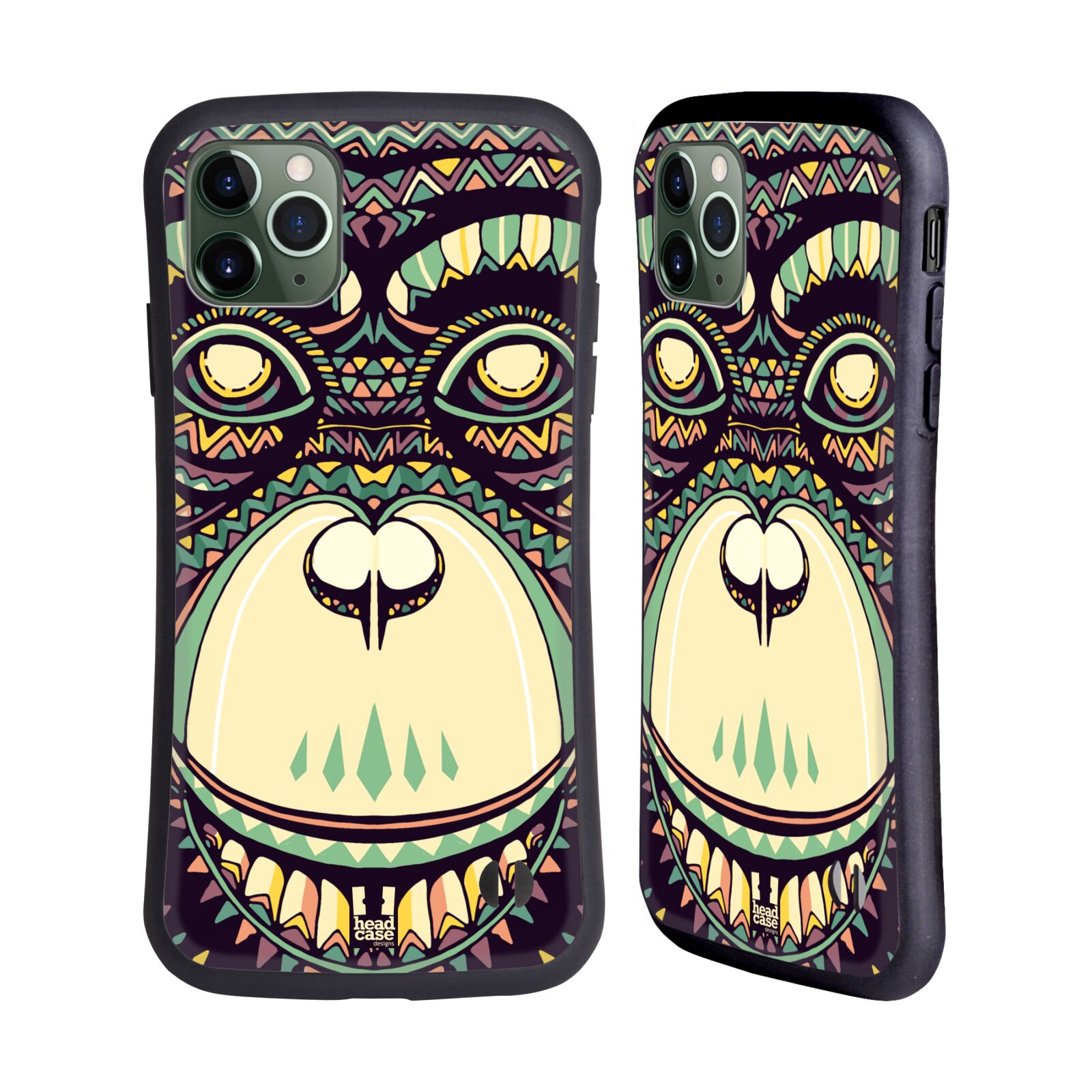 FUNDA HÍBRIDA HEAD CASE DESIGNS CON 3 CARAS DE ANIMALES AZTECAS PARA TELÉFONOS iTELÉFONOS DE APPLE - Imagen 8 de 11