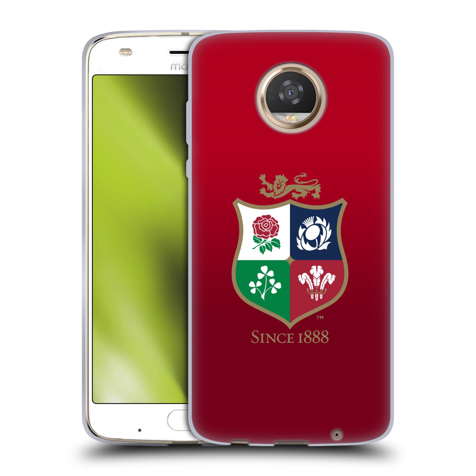 CUSTODIA GEL MORBIDA BADGE LEONI BRITANNICI E IRLANDESI UFFICIALE PER TELEFONI MOTOROLA - Foto 8 di 18