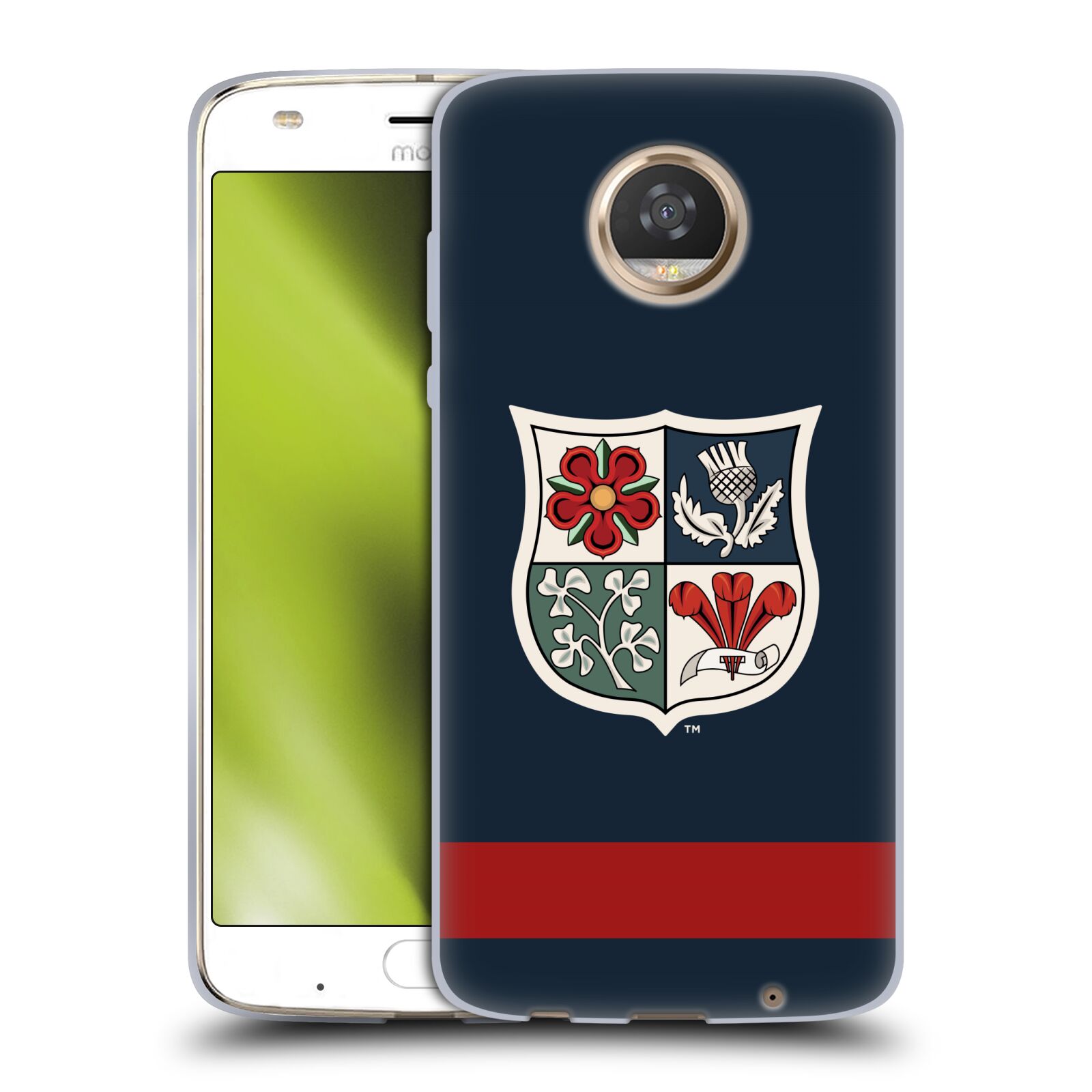 CUSTODIA GEL MORBIDA BADGE LEONI BRITANNICI E IRLANDESI UFFICIALE PER TELEFONI MOTOROLA - Foto 10 di 18