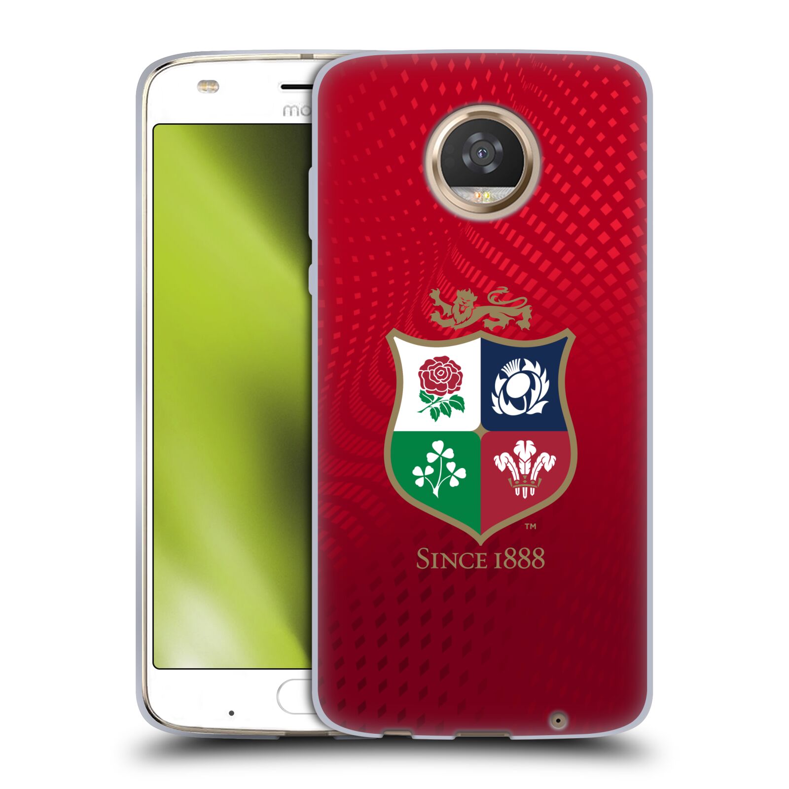 CUSTODIA GEL MORBIDA BADGE LEONI BRITANNICI E IRLANDESI UFFICIALE PER TELEFONI MOTOROLA - Foto 16 di 18