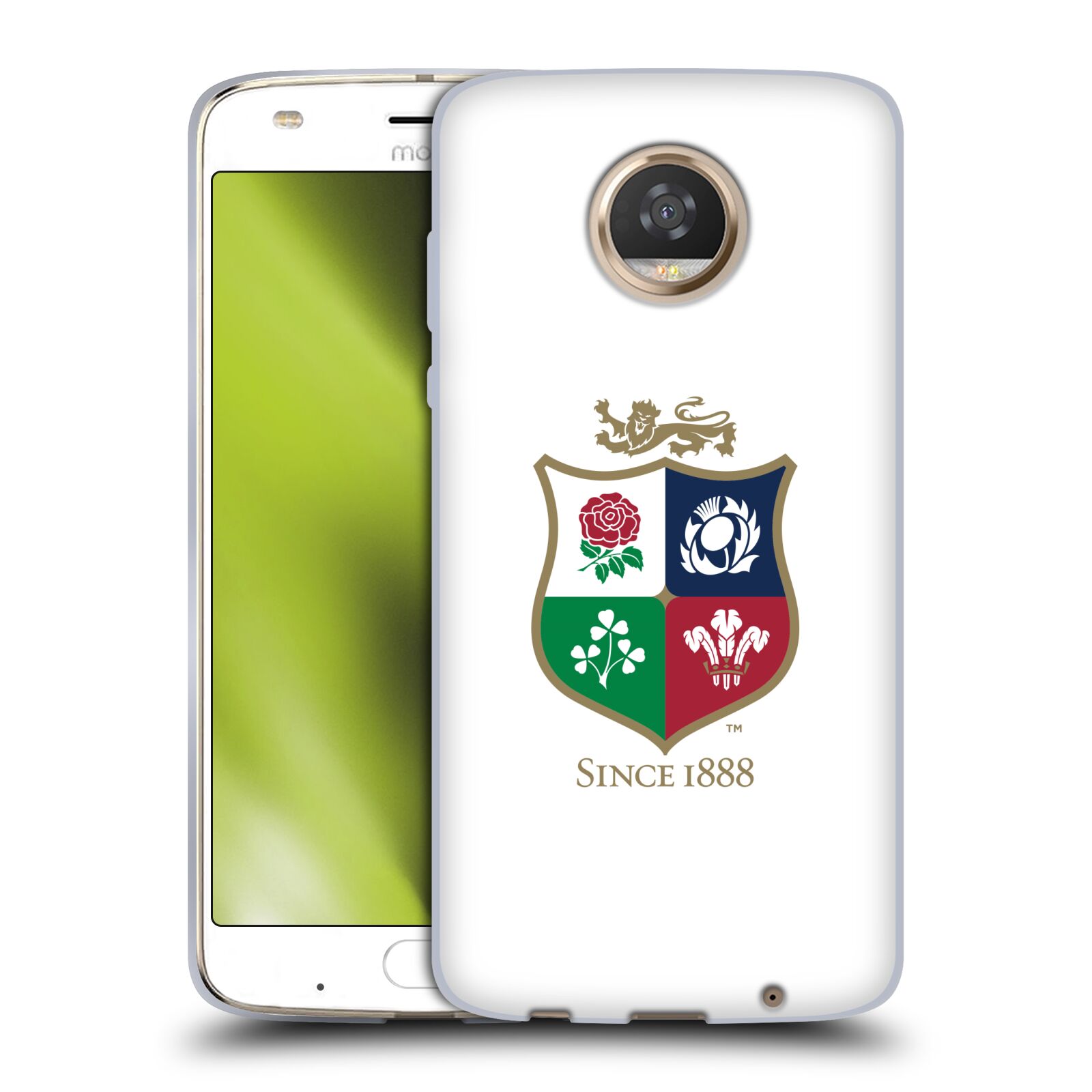 CUSTODIA GEL MORBIDA BADGE LEONI BRITANNICI E IRLANDESI UFFICIALE PER TELEFONI MOTOROLA - Foto 18 di 18
