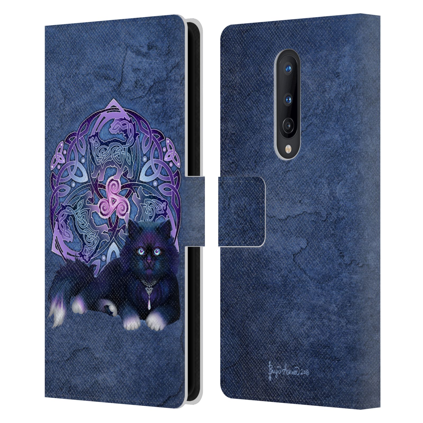 OFFICIAL BRIGID ASHWOOD CELTIC LEATHER BOOK WALLET CASE COVER FOR ONEPLUS PHONES - Picture 7 of 11