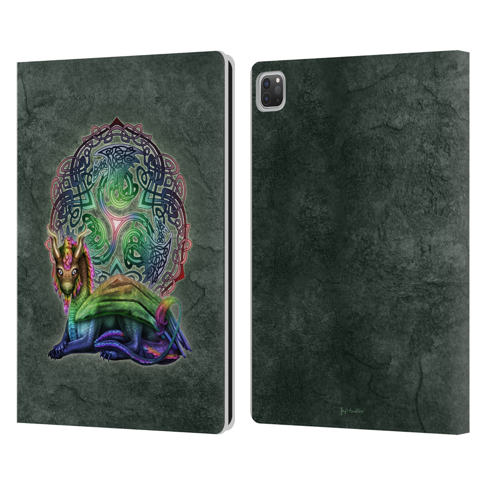 OFFICIAL BRIGID ASHWOOD CELTIC LEATHER BOOK WALLET CASE COVER FOR APPLE iPAD - Picture 8 of 11