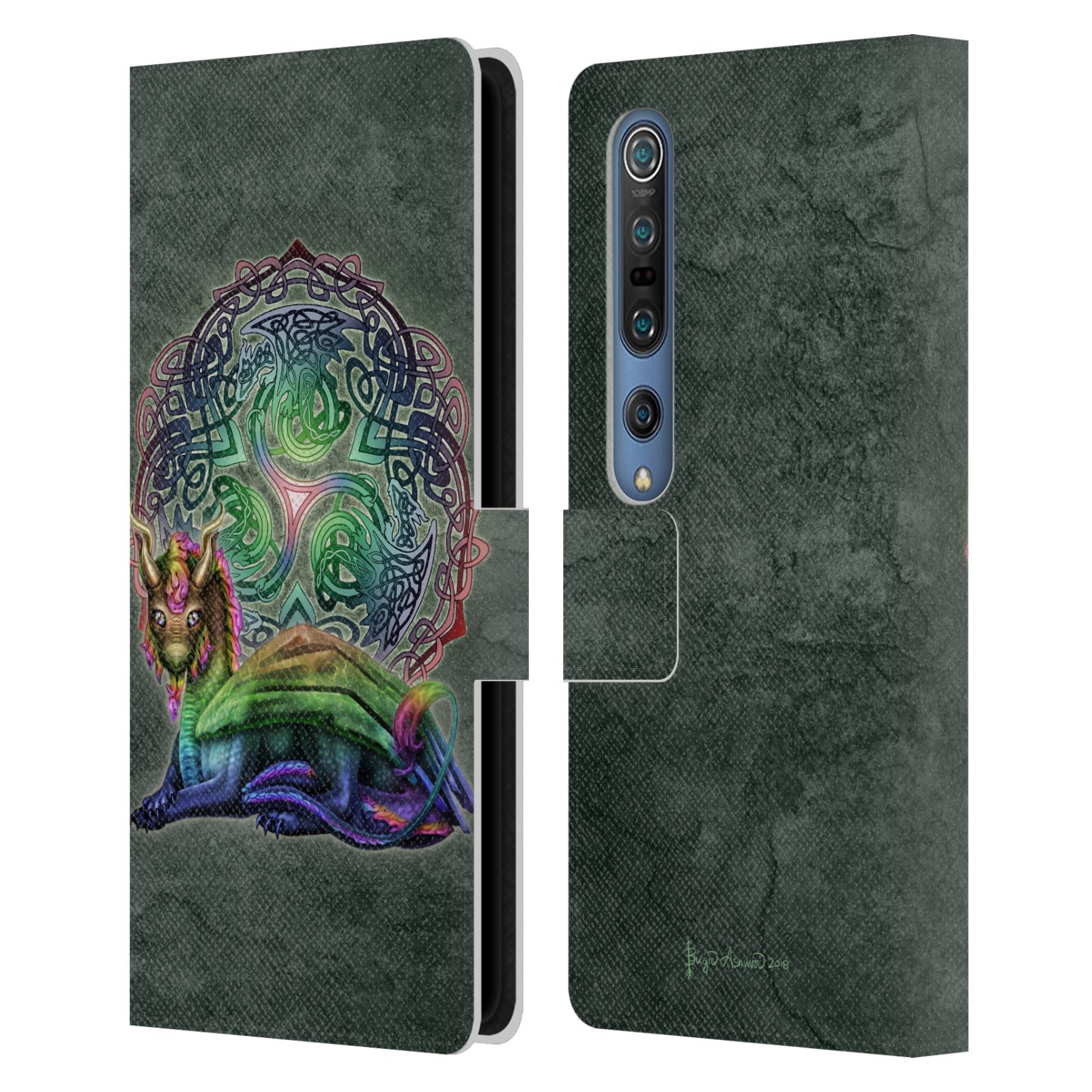 OFFICIAL BRIGID ASHWOOD CELTIC LEATHER BOOK WALLET CASE COVER FOR XIAOMI PHONES