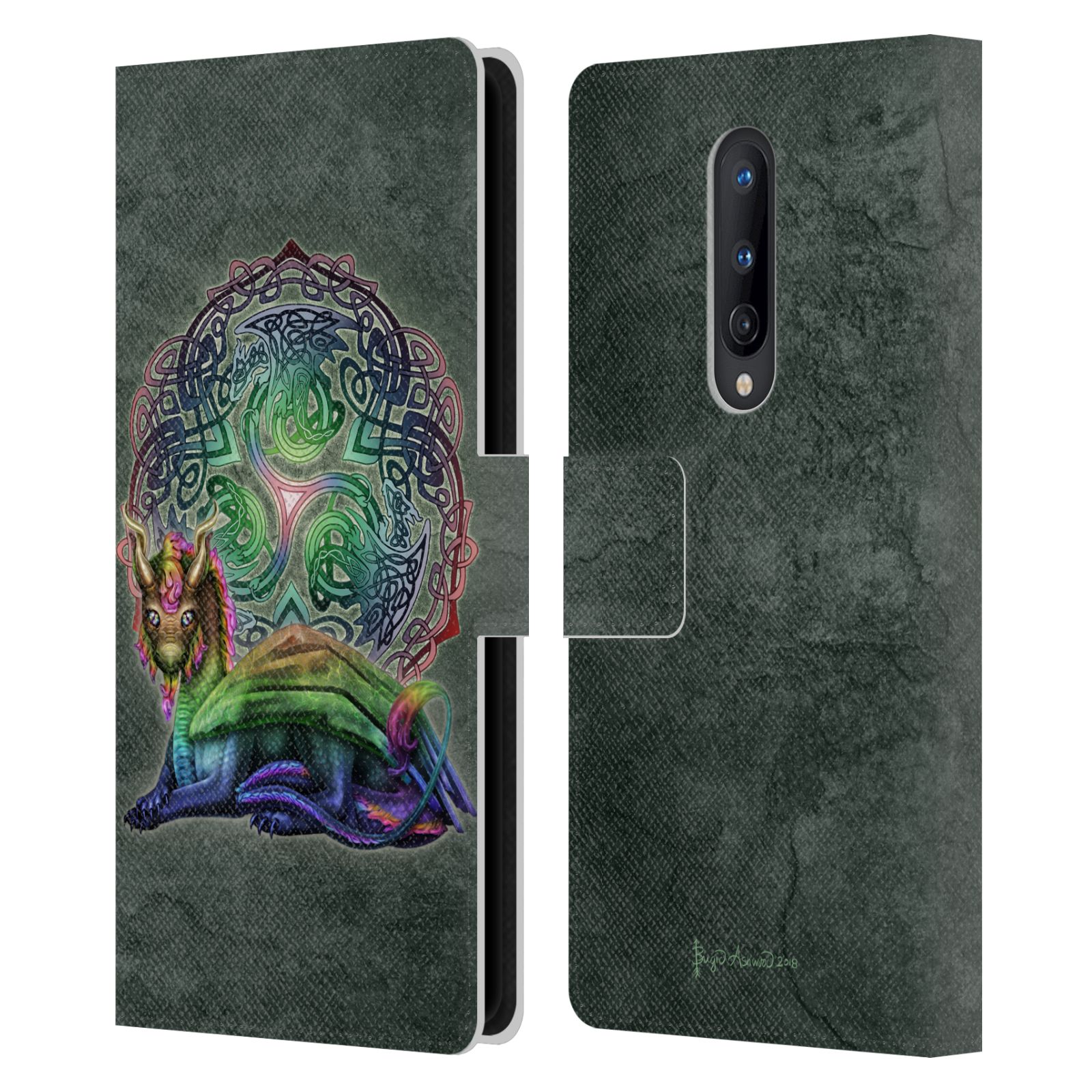 OFFICIAL BRIGID ASHWOOD CELTIC LEATHER BOOK WALLET CASE COVER FOR ONEPLUS PHONES - Picture 8 of 11