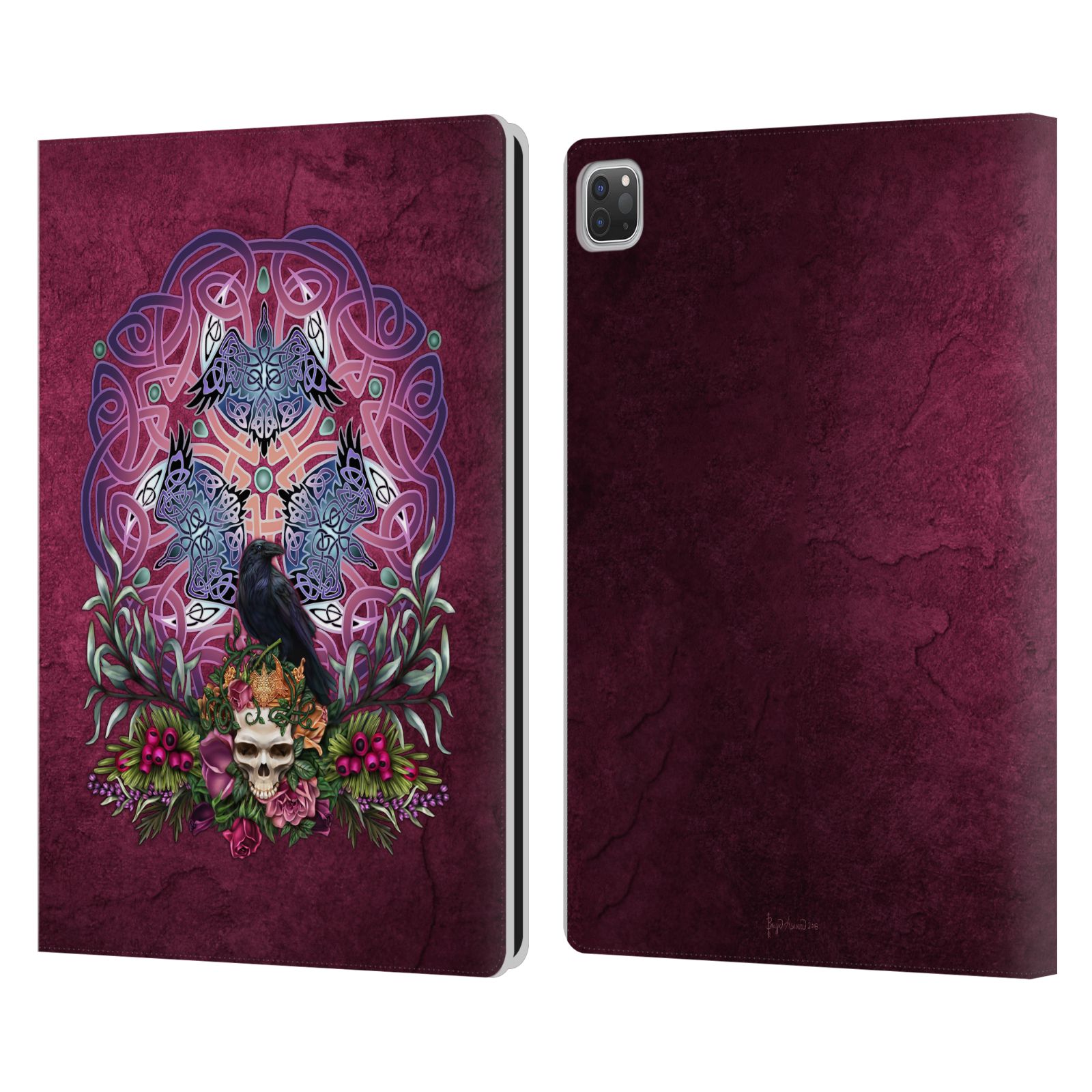 OFFICIAL BRIGID ASHWOOD CELTIC LEATHER BOOK WALLET CASE COVER FOR APPLE iPAD - Picture 9 of 11