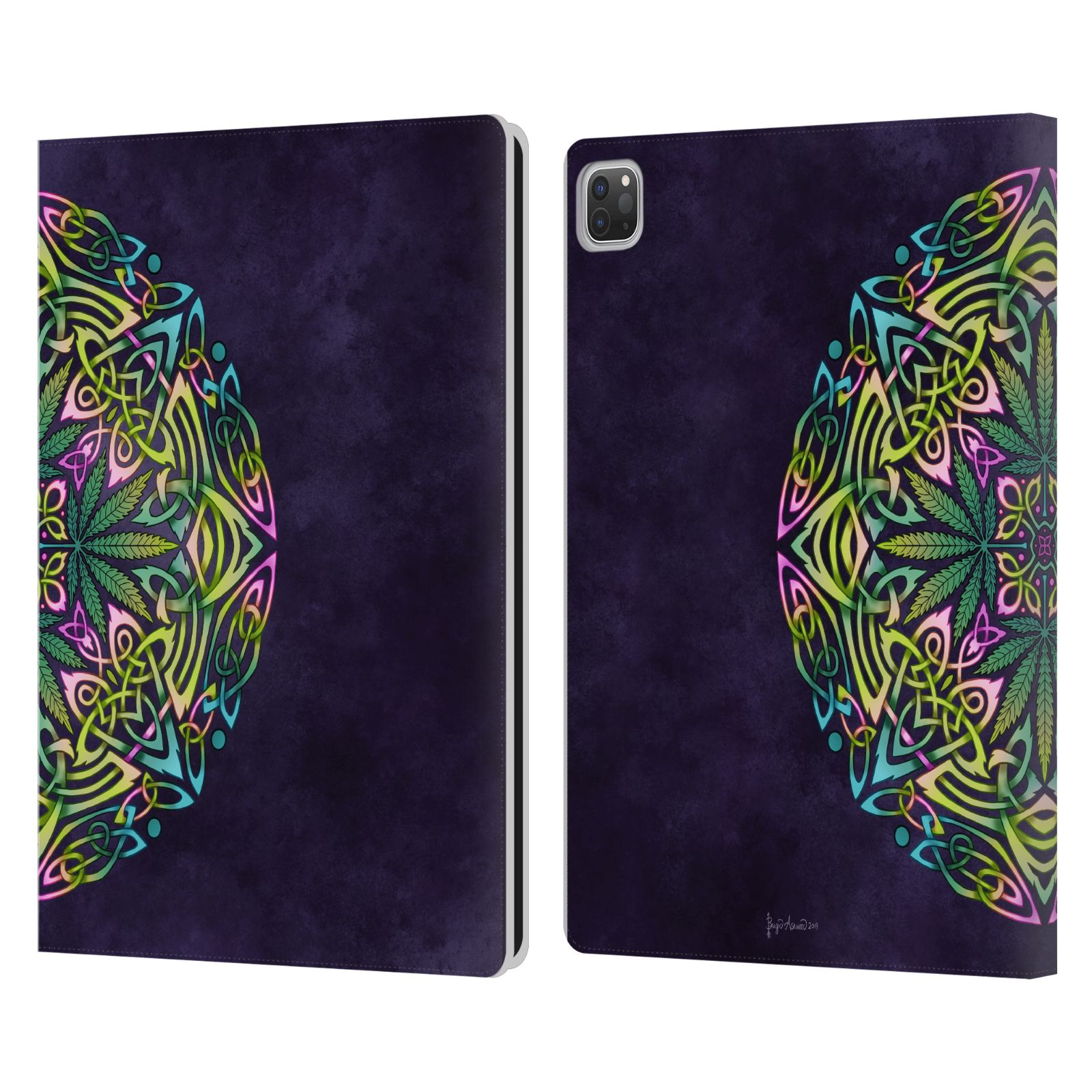OFFICIAL BRIGID ASHWOOD CELTIC LEATHER BOOK WALLET CASE COVER FOR APPLE iPAD - Picture 10 of 11