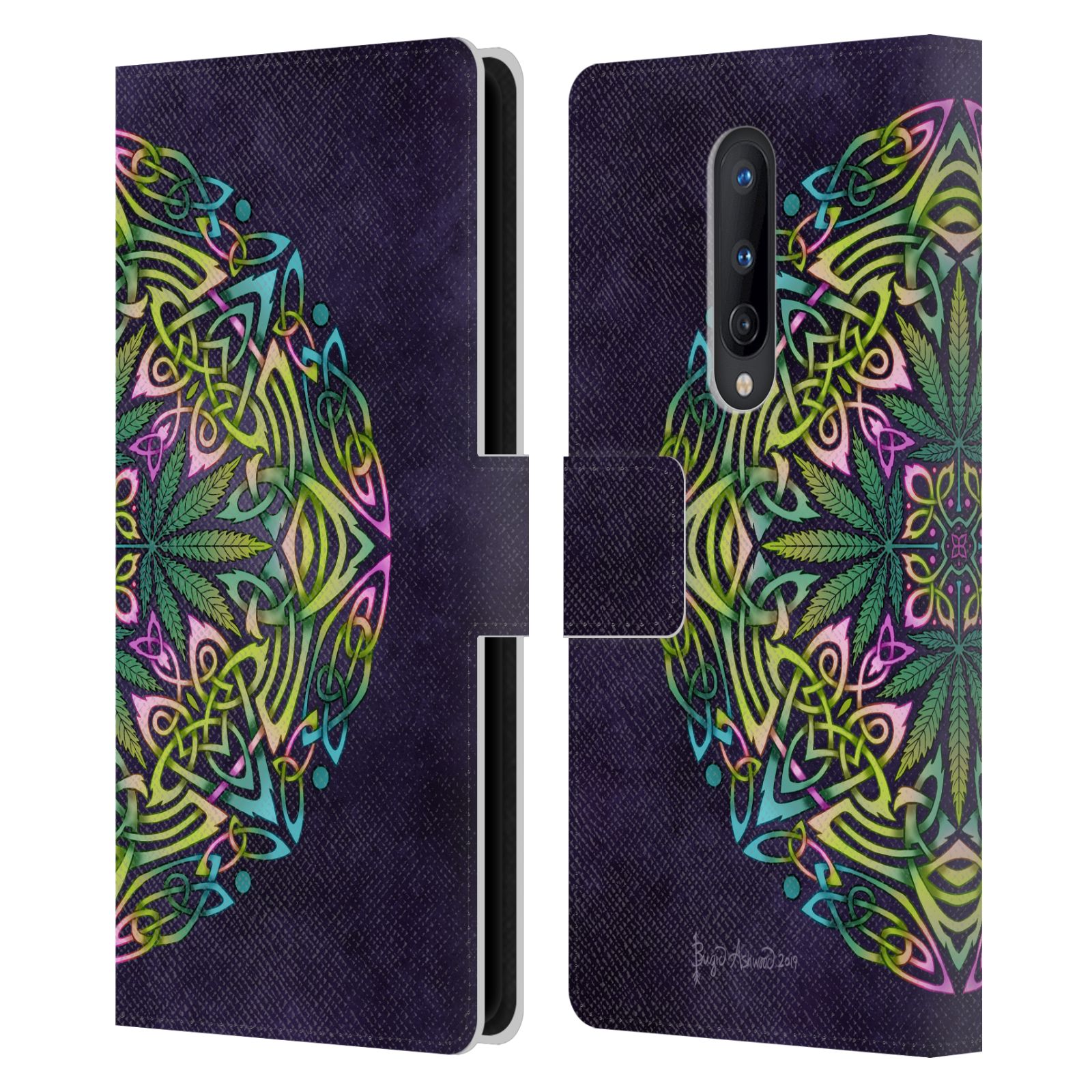 OFFICIAL BRIGID ASHWOOD CELTIC LEATHER BOOK WALLET CASE COVER FOR ONEPLUS PHONES - Picture 10 of 11