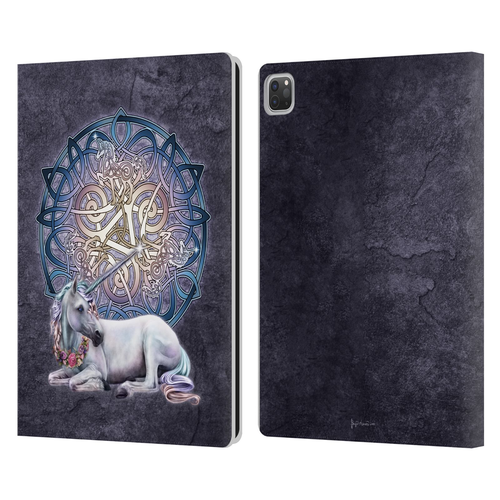 OFFICIAL BRIGID ASHWOOD CELTIC LEATHER BOOK WALLET CASE COVER FOR APPLE iPAD - Picture 11 of 11