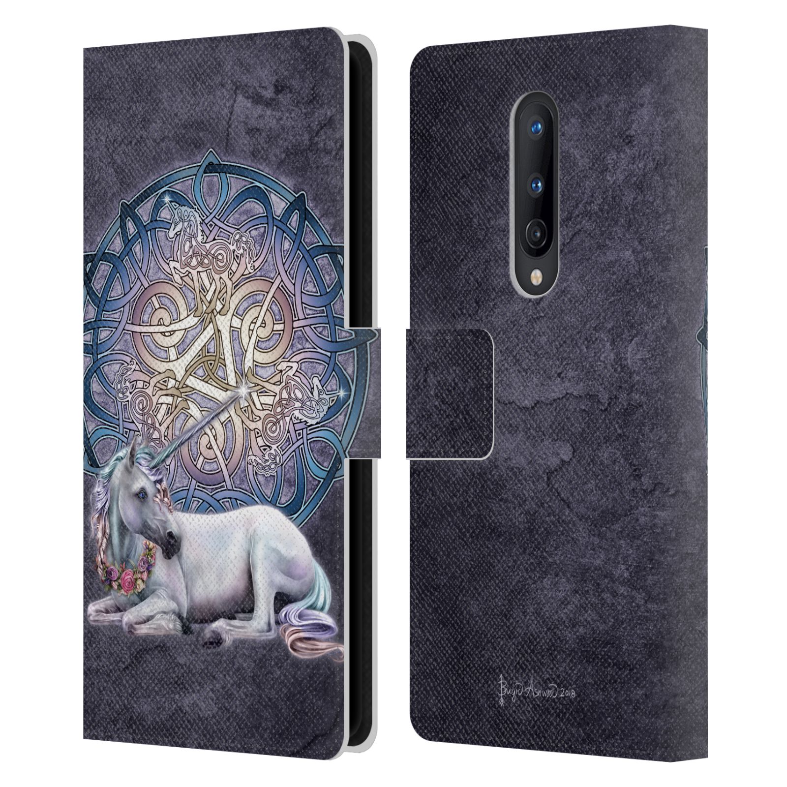 OFFICIAL BRIGID ASHWOOD CELTIC LEATHER BOOK WALLET CASE COVER FOR ONEPLUS PHONES - Picture 11 of 11