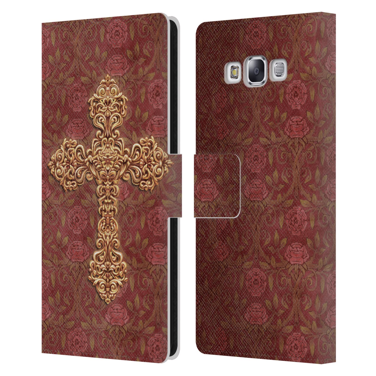 OFFICIAL BRIGID ASHWOOD CROSSES LEATHER BOOK WALLET CASE FOR SAMSUNG PHONES 3