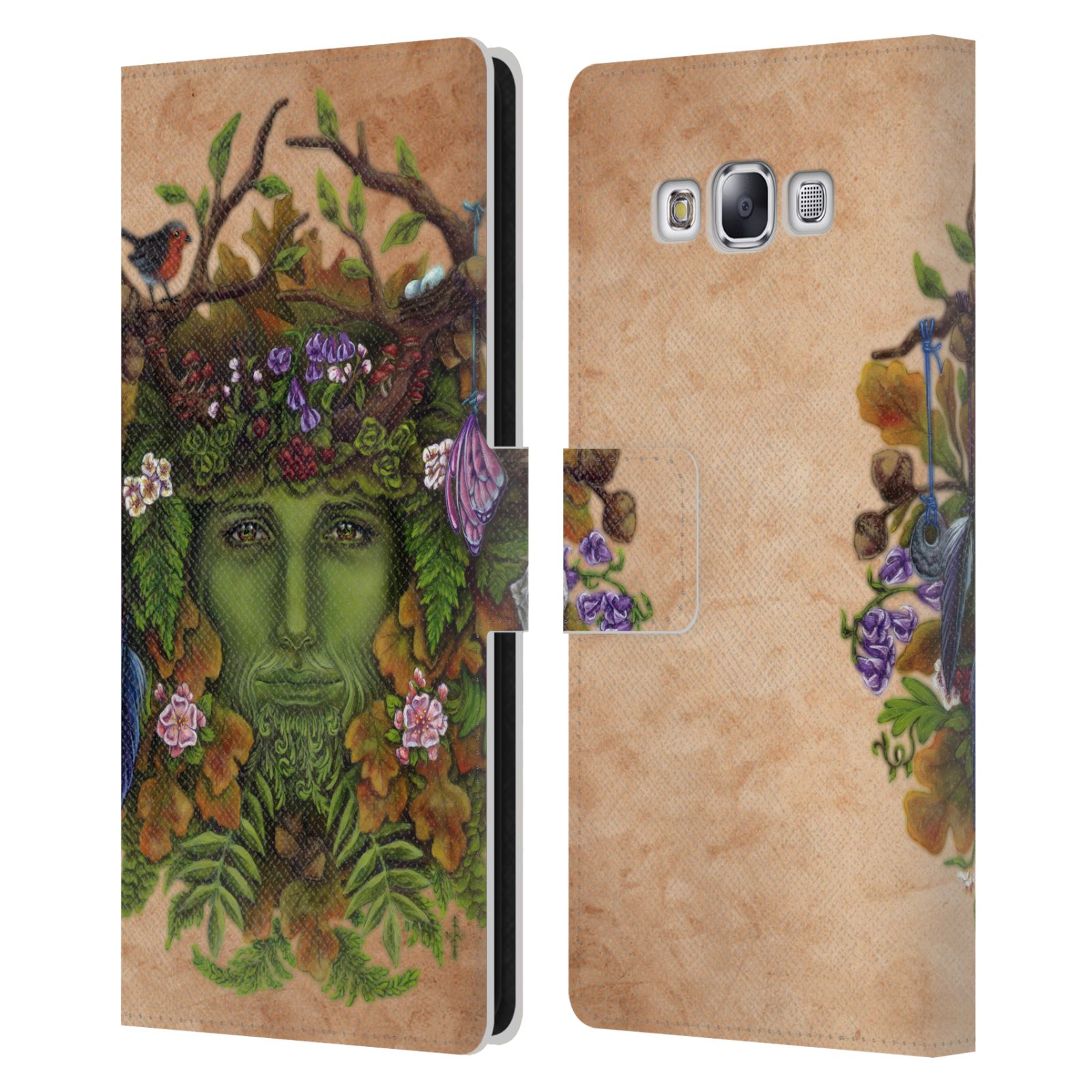 OFFICIAL BRIGID ASHWOOD CELTIC WISDOM LEATHER BOOK CASE FOR SAMSUNG PHONES 3 - Picture 7 of 7