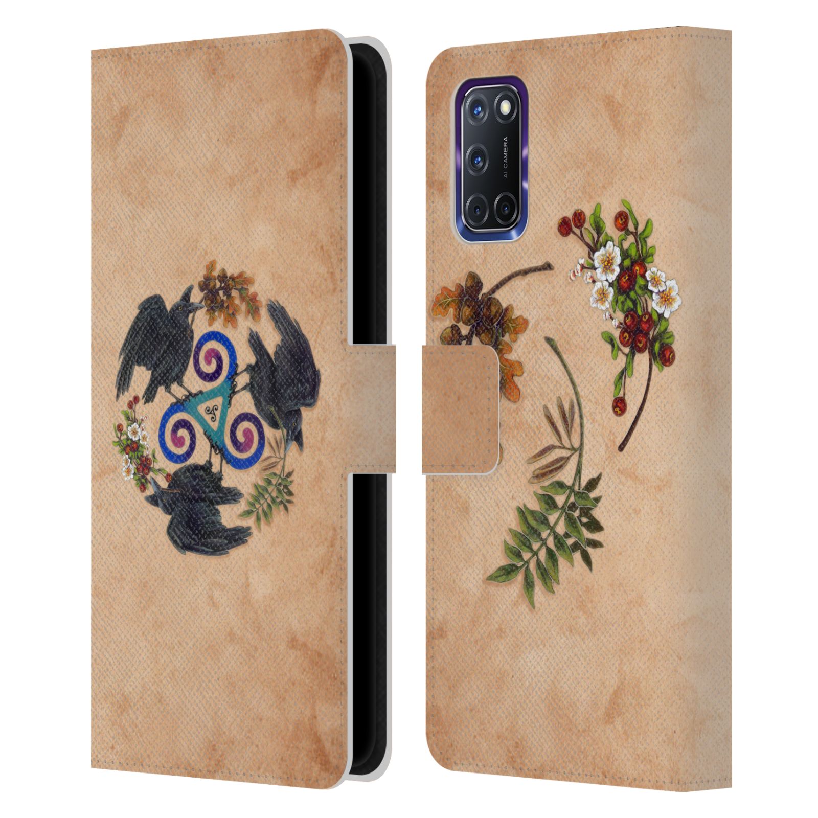 OFFICIAL BRIGID ASHWOOD CELTIC WISDOM LEATHER BOOK WALLET CASE FOR OPPO PHONES - Picture 16 of 19