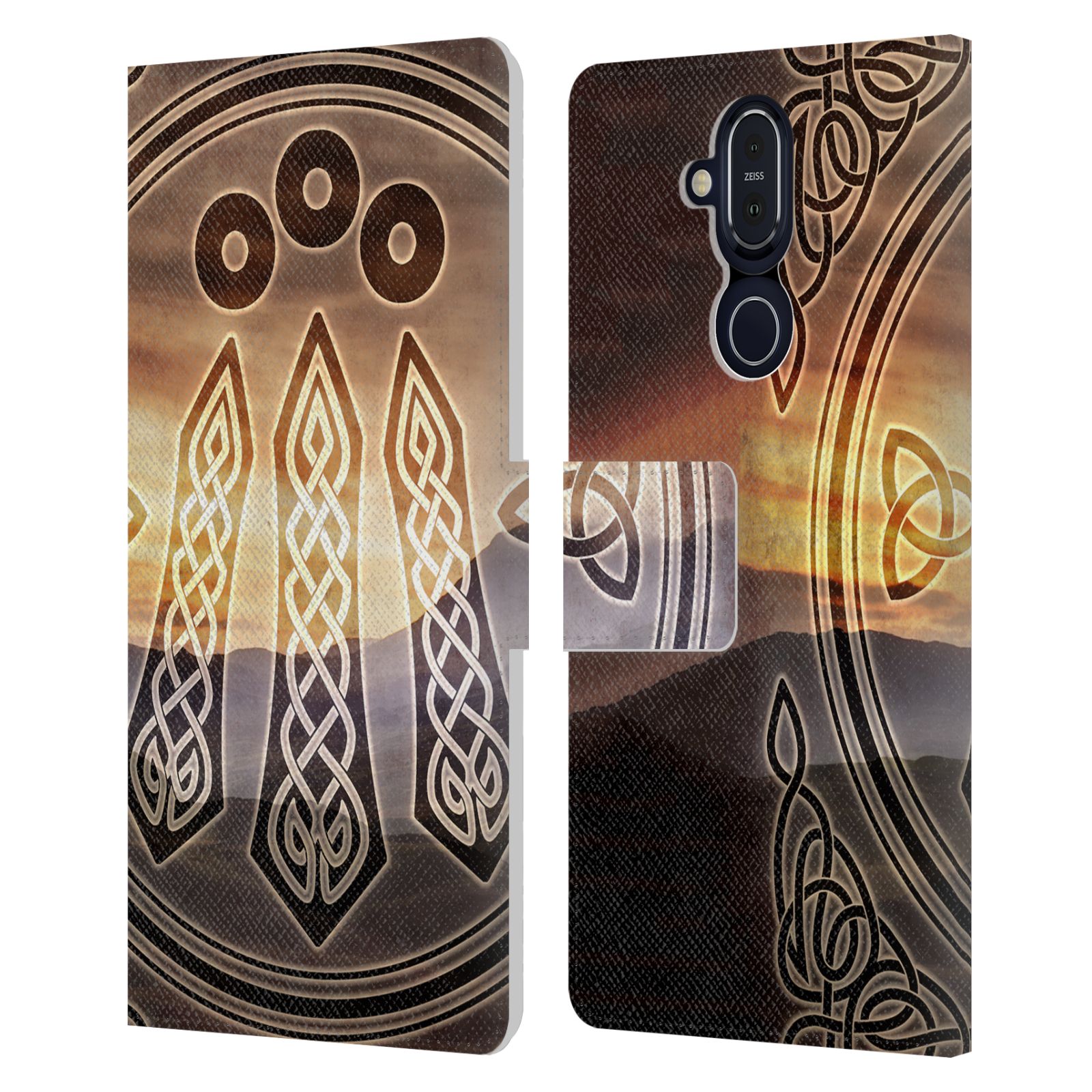 BRIGID ASHWOOD CELTIC WISDOM 3 LEATHER BOOK CASE FOR MICROSOFT NOKIA PHONES - Picture 7 of 16