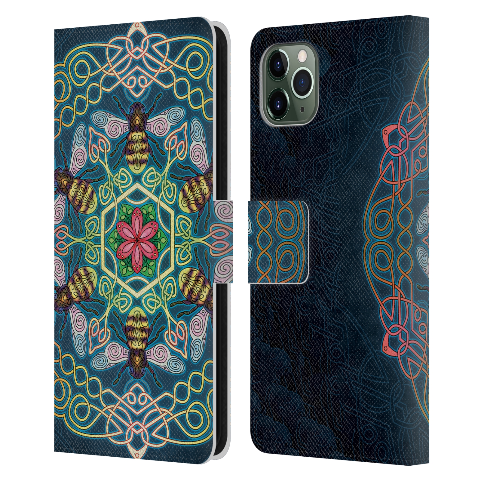 BRIGID ASHWOOD CELTIC WISDOM 3 LEATHER BOOK WALLET CASE FOR APPLE iPHONE PHONES - Picture 9 of 16