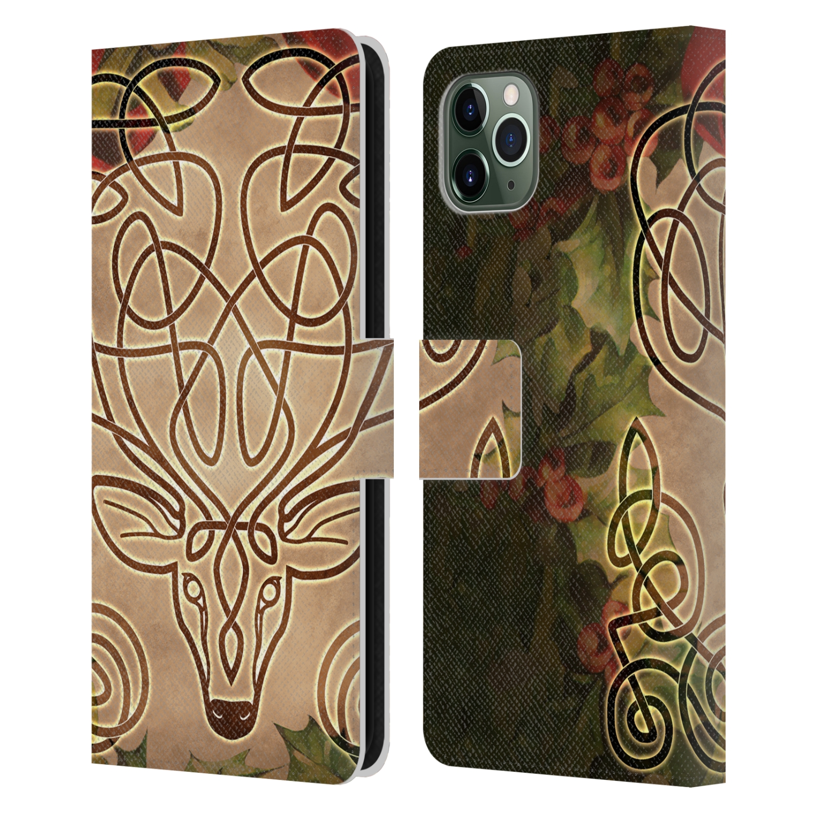 BRIGID ASHWOOD CELTIC WISDOM 3 LEATHER BOOK WALLET CASE FOR APPLE iPHONE PHONES - Picture 14 of 16