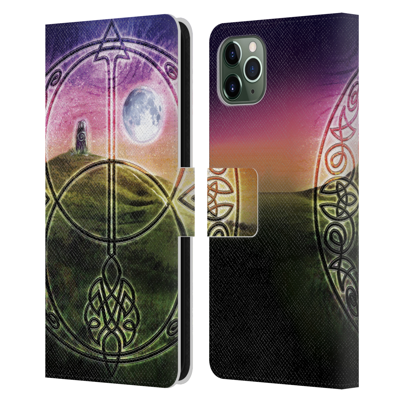 BRIGID ASHWOOD CELTIC WISDOM 3 LEATHER BOOK WALLET CASE FOR APPLE iPHONE PHONES - Picture 15 of 16