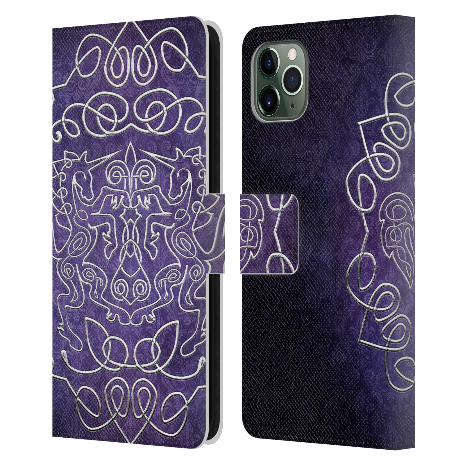 BRIGID ASHWOOD CELTIC WISDOM 3 LEATHER BOOK WALLET CASE FOR APPLE iPHONE PHONES - Picture 16 of 16
