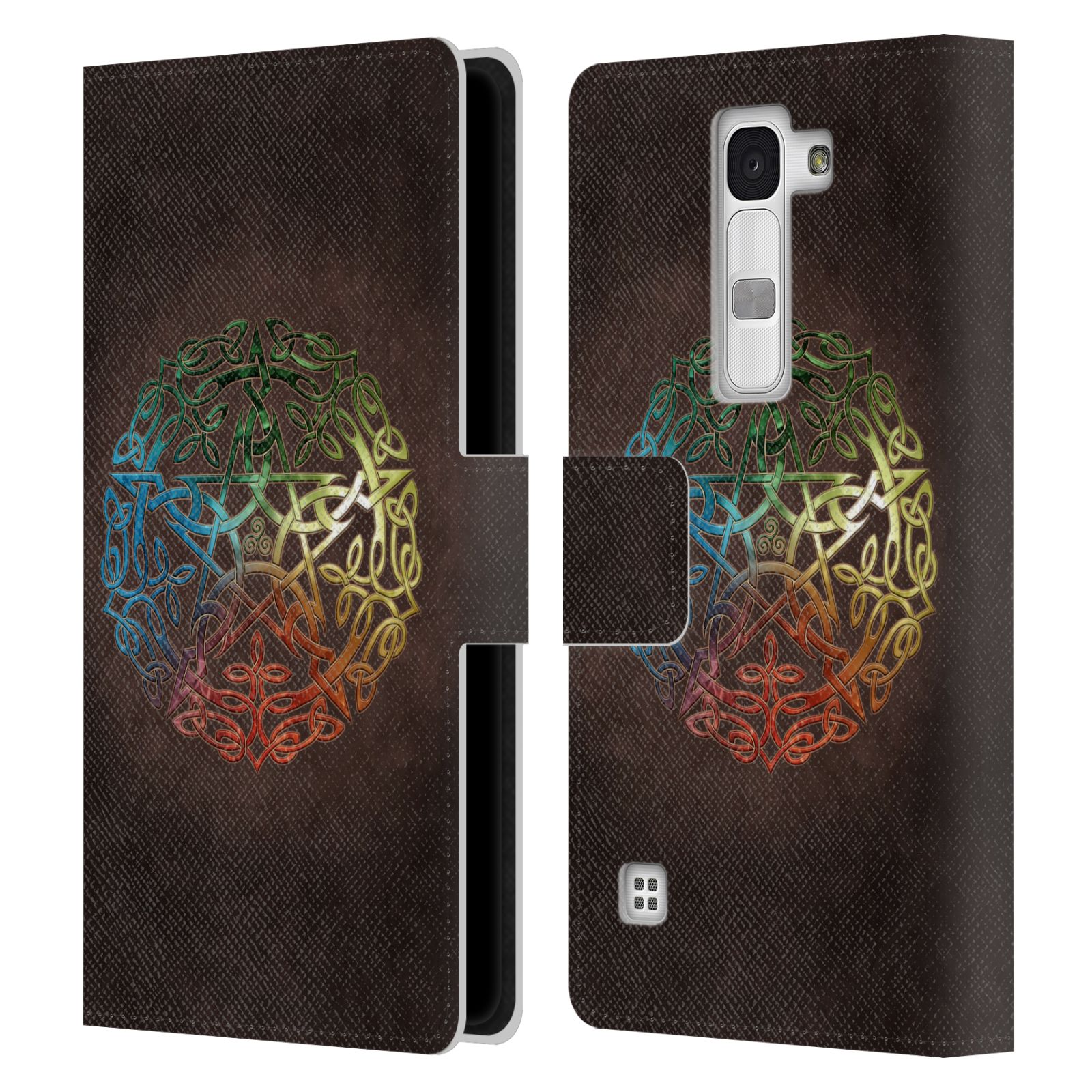 BRIGID ASHWOOD SACRED SYMBOLS LEATHER BOOK WALLET CASE COVER FOR LG PHONES 2 - Picture 8 of 12