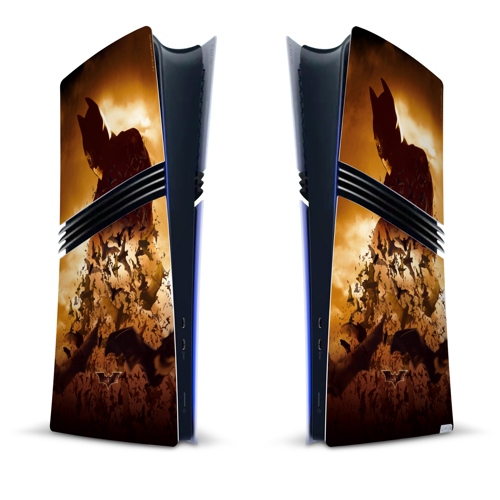 BATMAN BEGINS GRAPHICS VINYL SKIN FOR SONY PS5 PRO DIGITAL EDITION CONSOLE