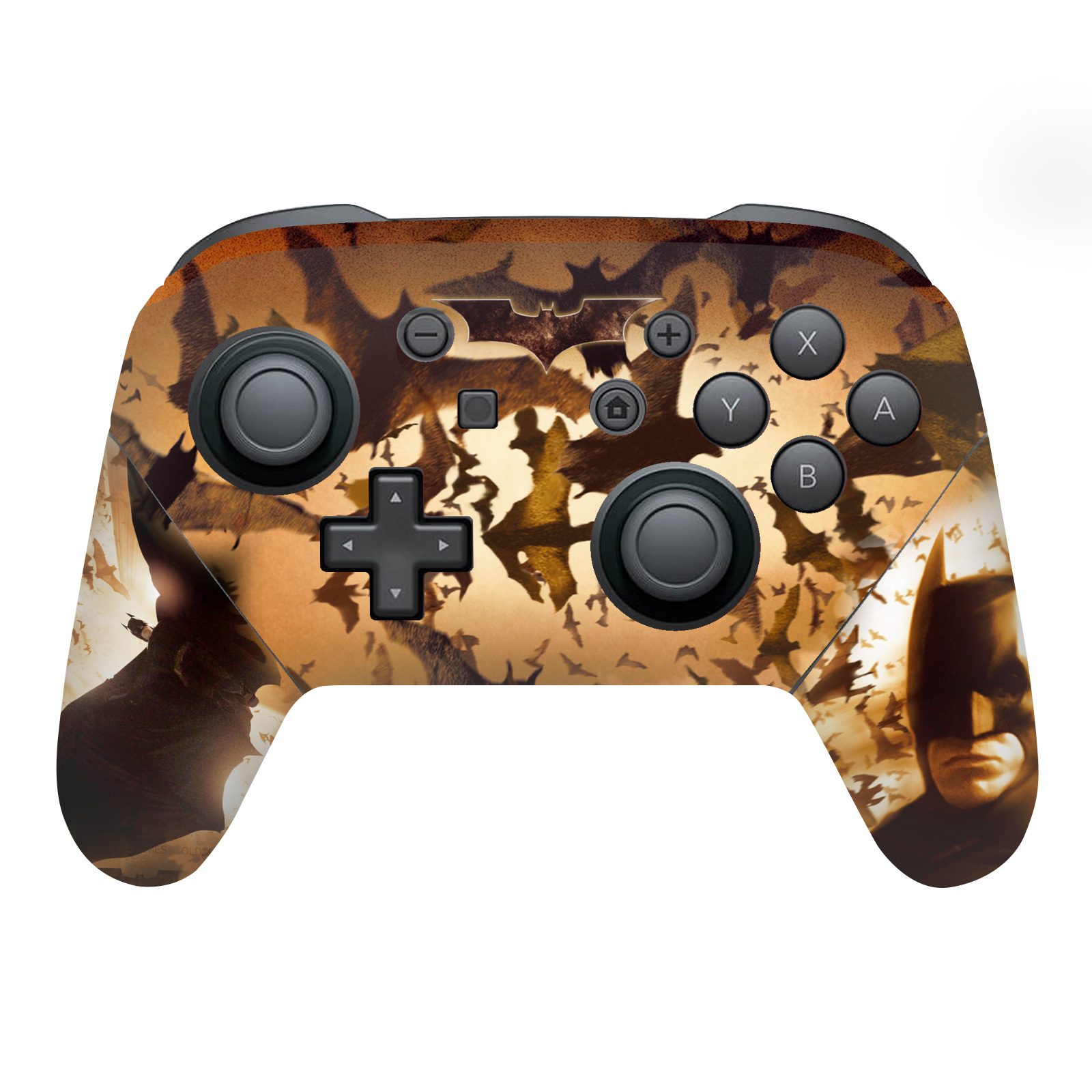 OFFICIAL BATMAN BEGINS GRAPHICS VINYL SKIN FOR NINTENDO SWITCH PRO CONTROLLER - Afbeelding 6 van 6