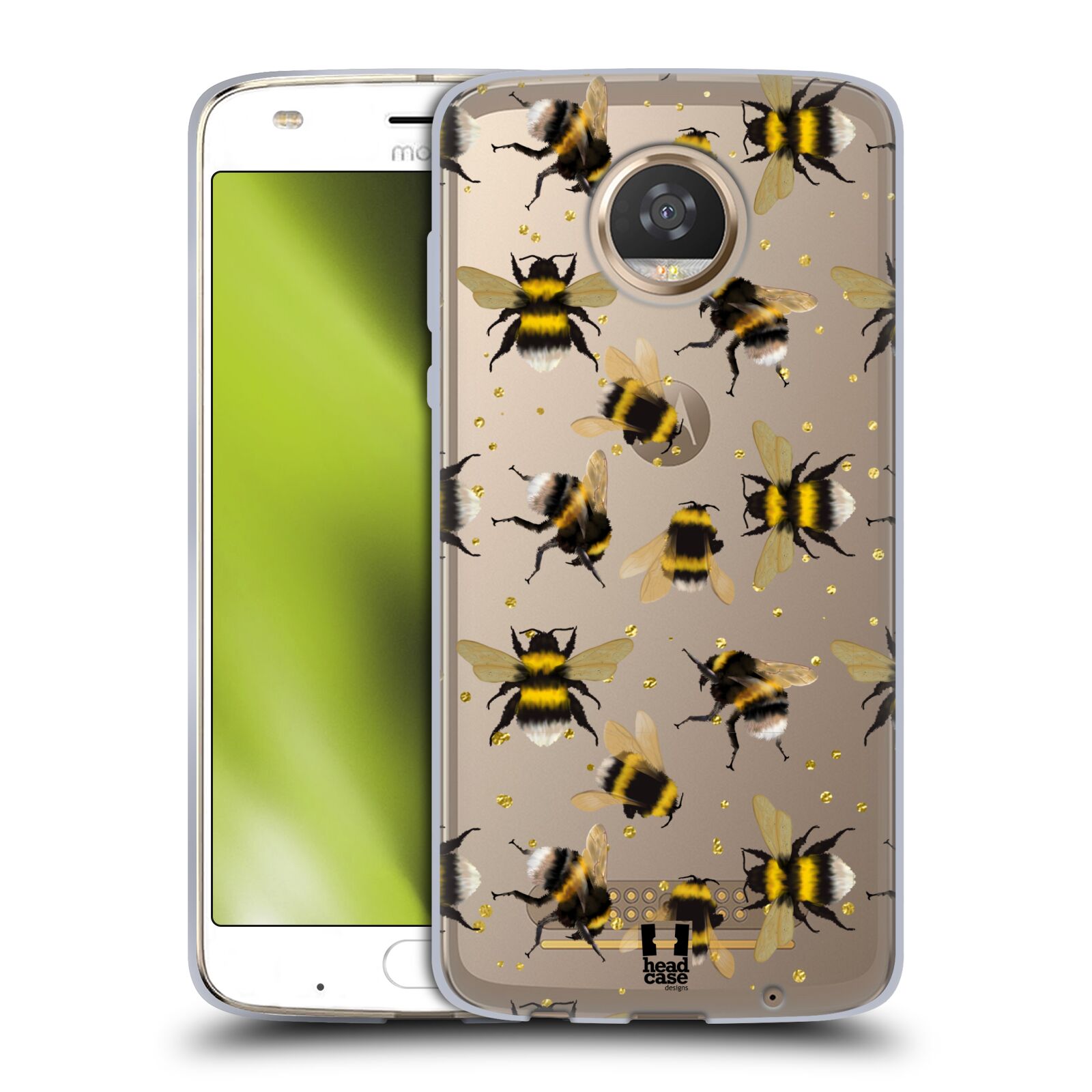 HEAD CASE DESIGNS BEES SOFT GEL CASE & WALLPAPER FOR MOTOROLA PHONES - Picture 9 of 10