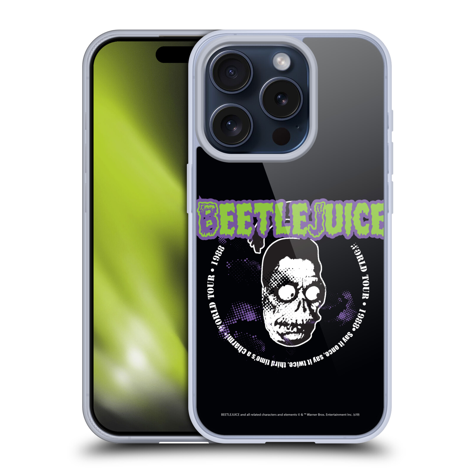 OFFICIAL BEETLEJUICE GRAPHICS GEL CASE FOR APPLE iPHONE PHONES - Picture 10 of 11