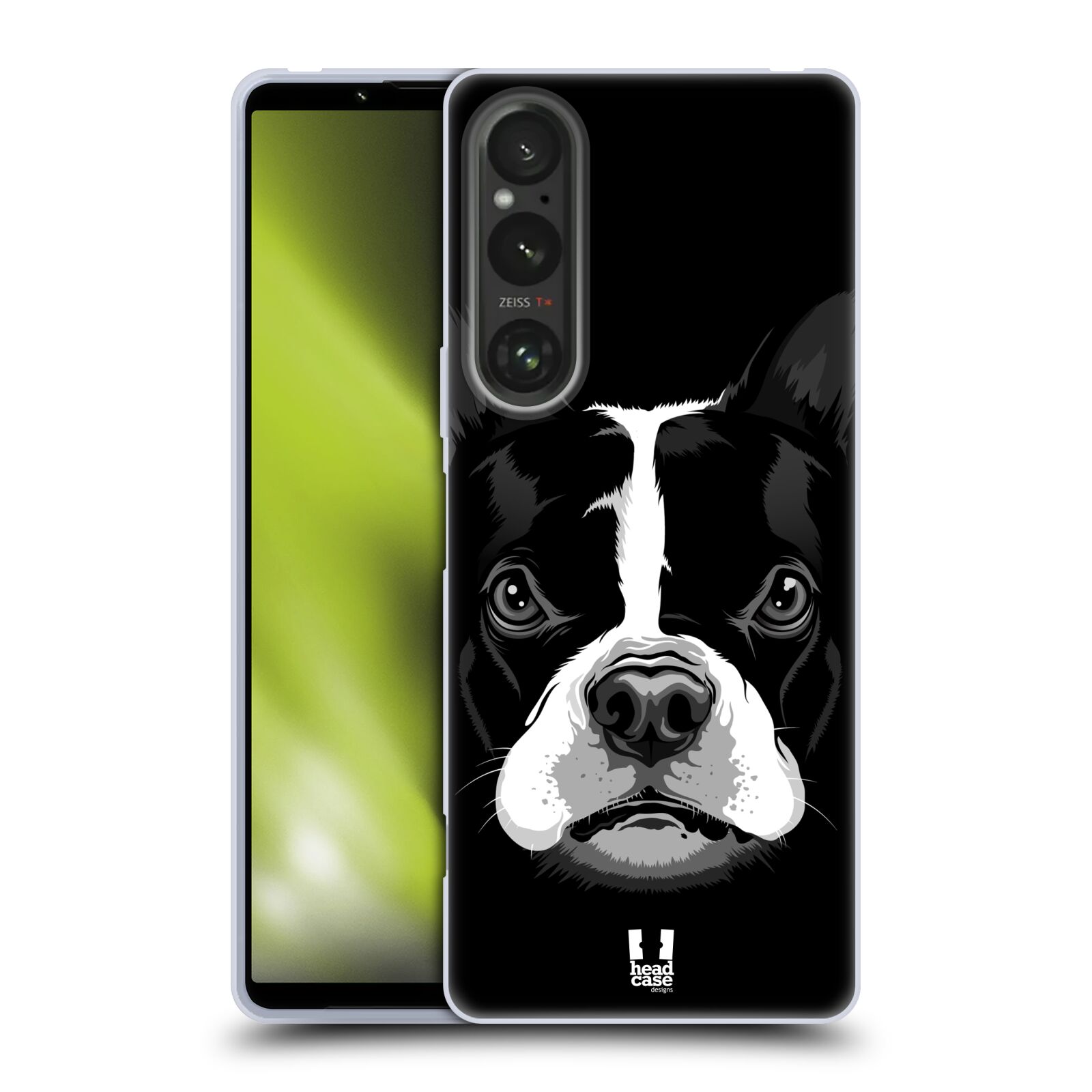 Silikonové pouzdro na mobil Sony Xperia 1 V - Head Case - ILUSTROVANÝ BULDOČEK (Silikonový kryt, obal, pouzdro na mobilní telefon Sony Xperia 1 V s motivem ILUSTROVANÝ BULDOČEK)