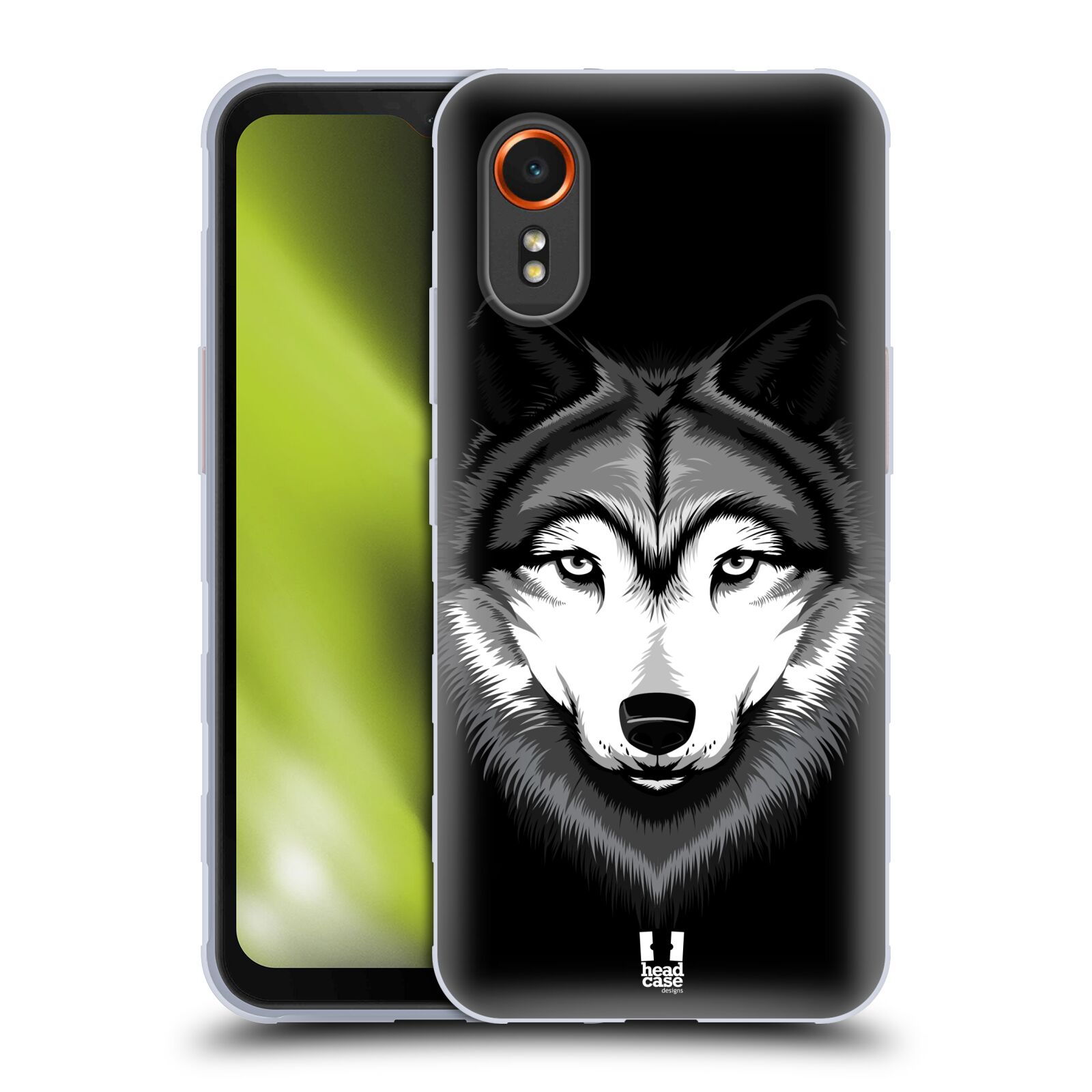 Silikonové pouzdro - Samsung Galaxy Xcover 7 5G - Head Case - ILUSTROVANÝ VLK (Silikonový kryt, obal, pouzdro na mobilní telefon Samsung Galaxy Xcover 7 5G s motivem ILUSTROVANÝ VLK)