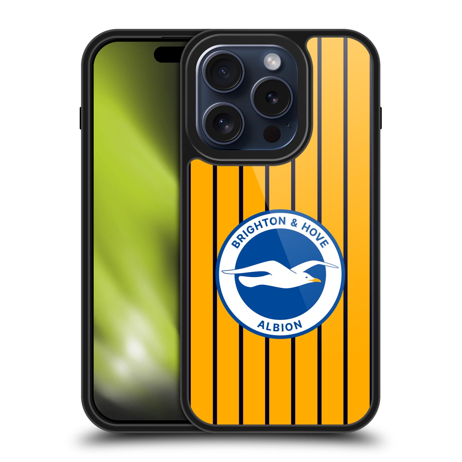 KIT DE INSIGNIAS BRIGHTON & HOVE ALBION F.C 2024/25 ESTUCHE BLINDADO GEL APPLE TELÉFONOS iPHONE - Imagen 8 de 10