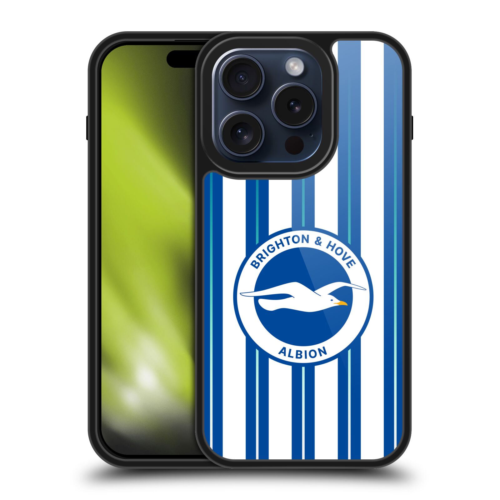 KIT DE INSIGNIAS BRIGHTON & HOVE ALBION F.C 2024/25 ESTUCHE BLINDADO GEL APPLE TELÉFONOS iPHONE - Imagen 9 de 10