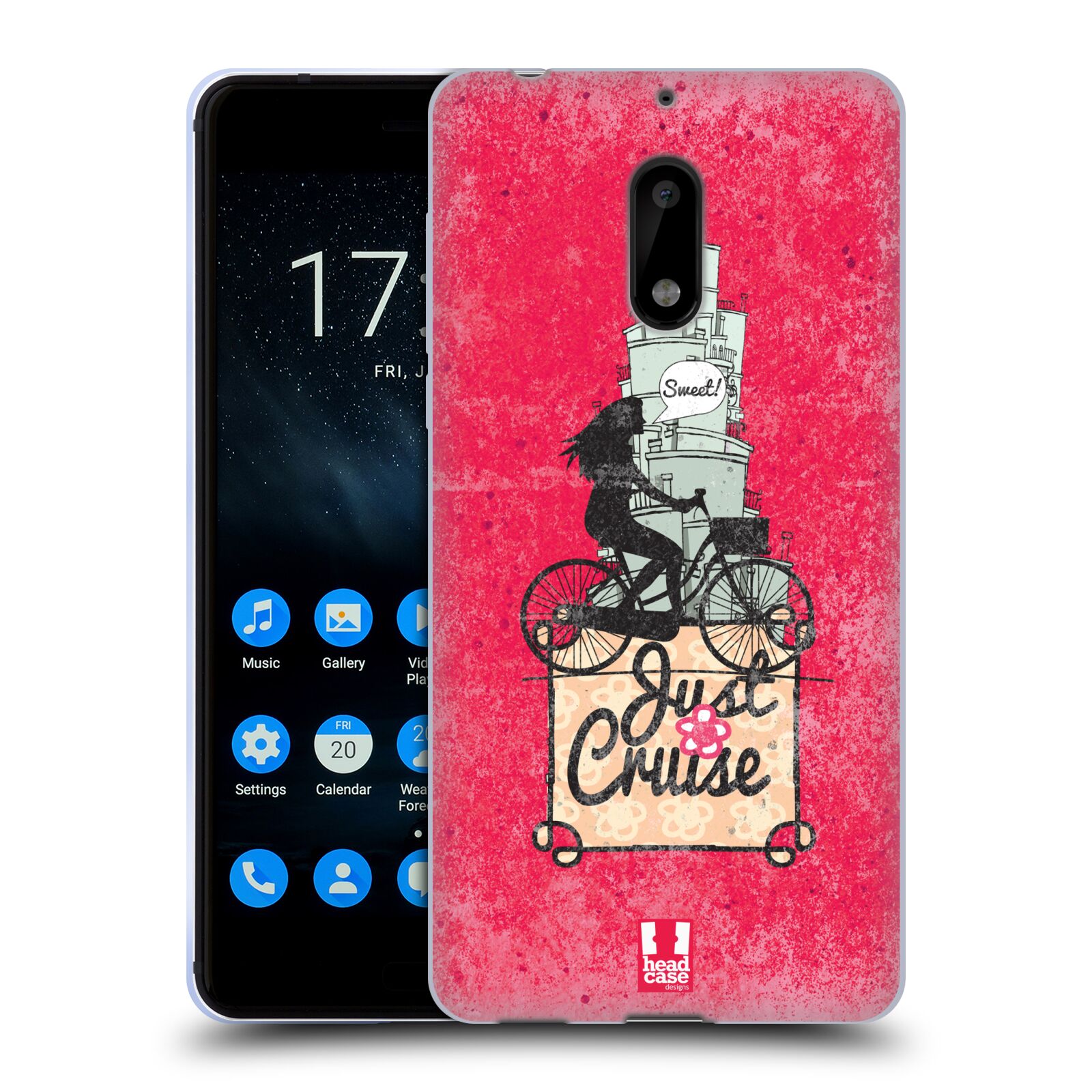 HEAD CASE DESIGNS BICYCLE LOVE SOFT GEL CASE FOR NOKIA PHONES 1