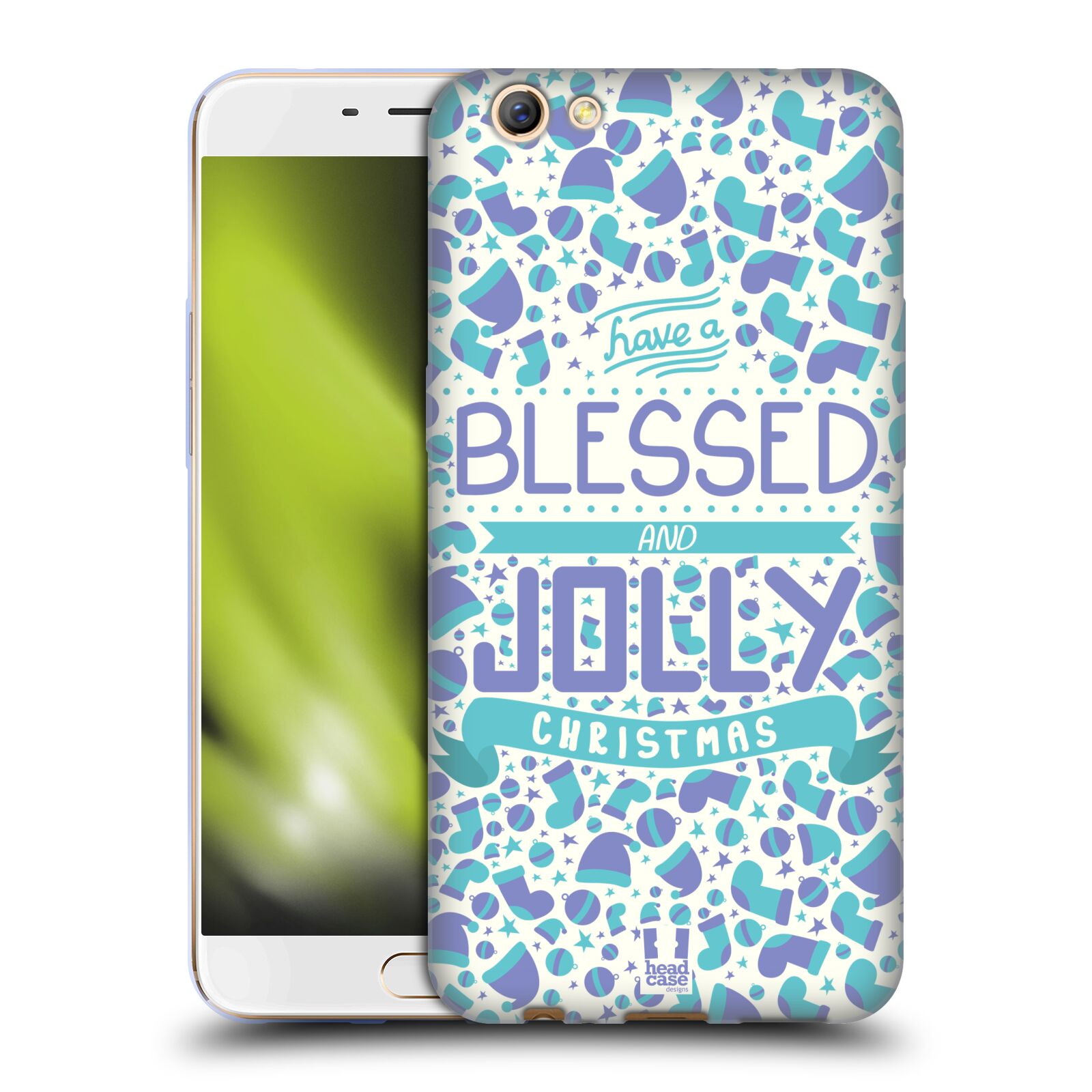 FUNDA HEAD CASE DESIGNS CON DIBUJO DE BENDITA NAVIDAD GEL SUAVE PARA TELÉFONOS OPPO - Imagen 8 de 12