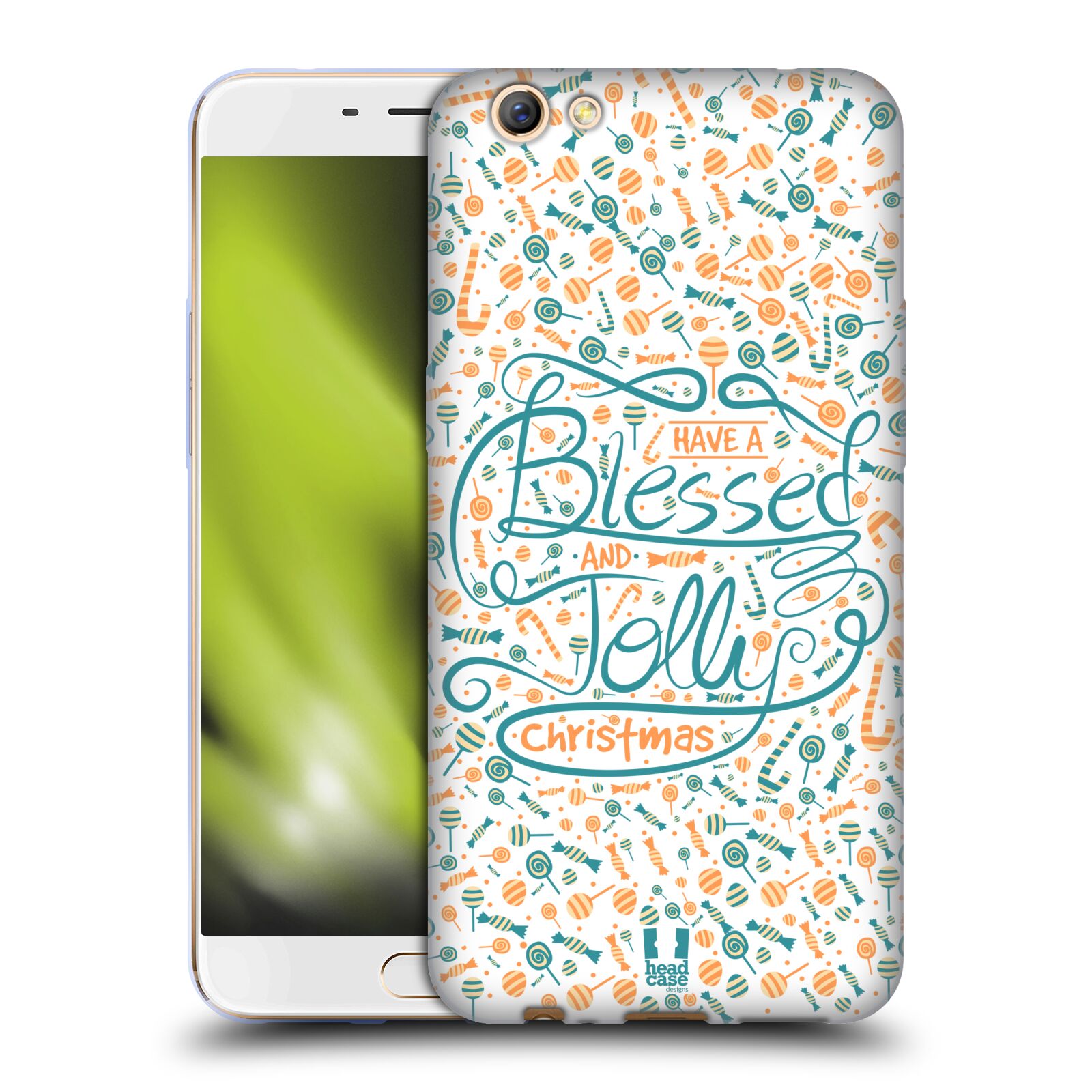 FUNDA HEAD CASE DESIGNS CON DIBUJO DE BENDITA NAVIDAD GEL SUAVE PARA TELÉFONOS OPPO - Imagen 9 de 12