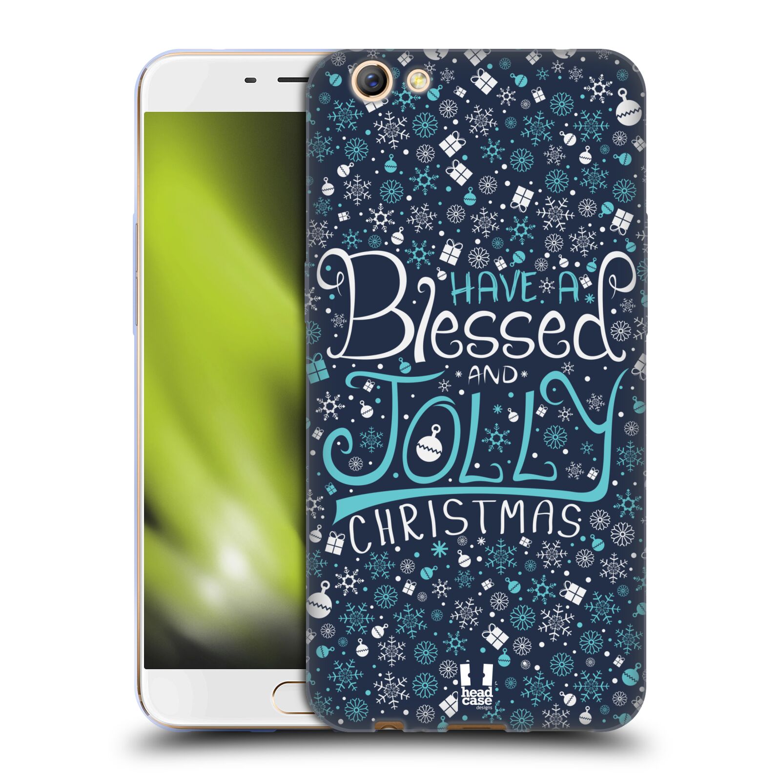 FUNDA HEAD CASE DESIGNS CON DIBUJO DE BENDITA NAVIDAD GEL SUAVE PARA TELÉFONOS OPPO - Imagen 12 de 12