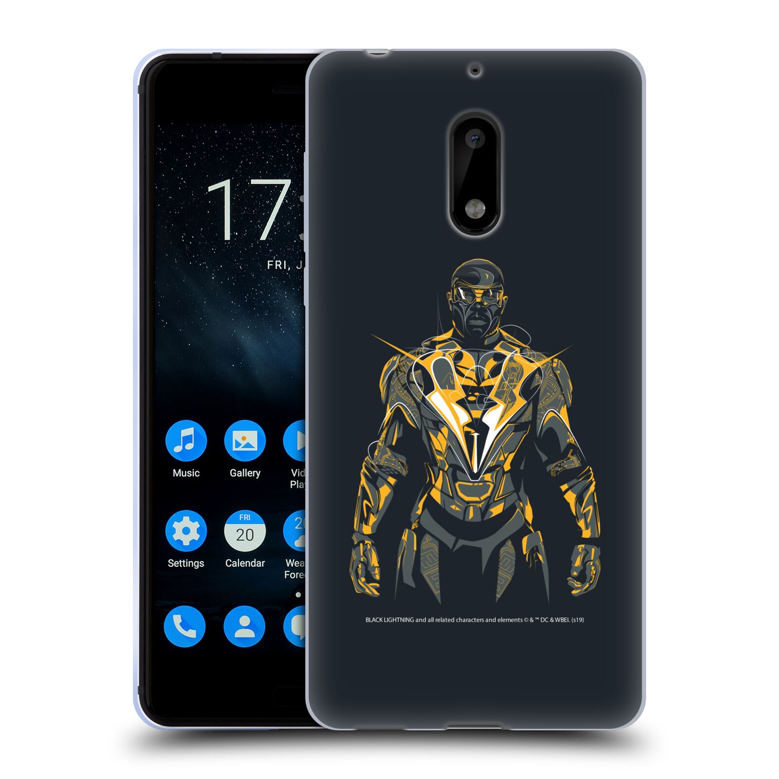 OFFICIAL BLACK LIGHTNING KEY ART GEL CASE FOR NOKIA PHONES 1 - Picture 8 of 15