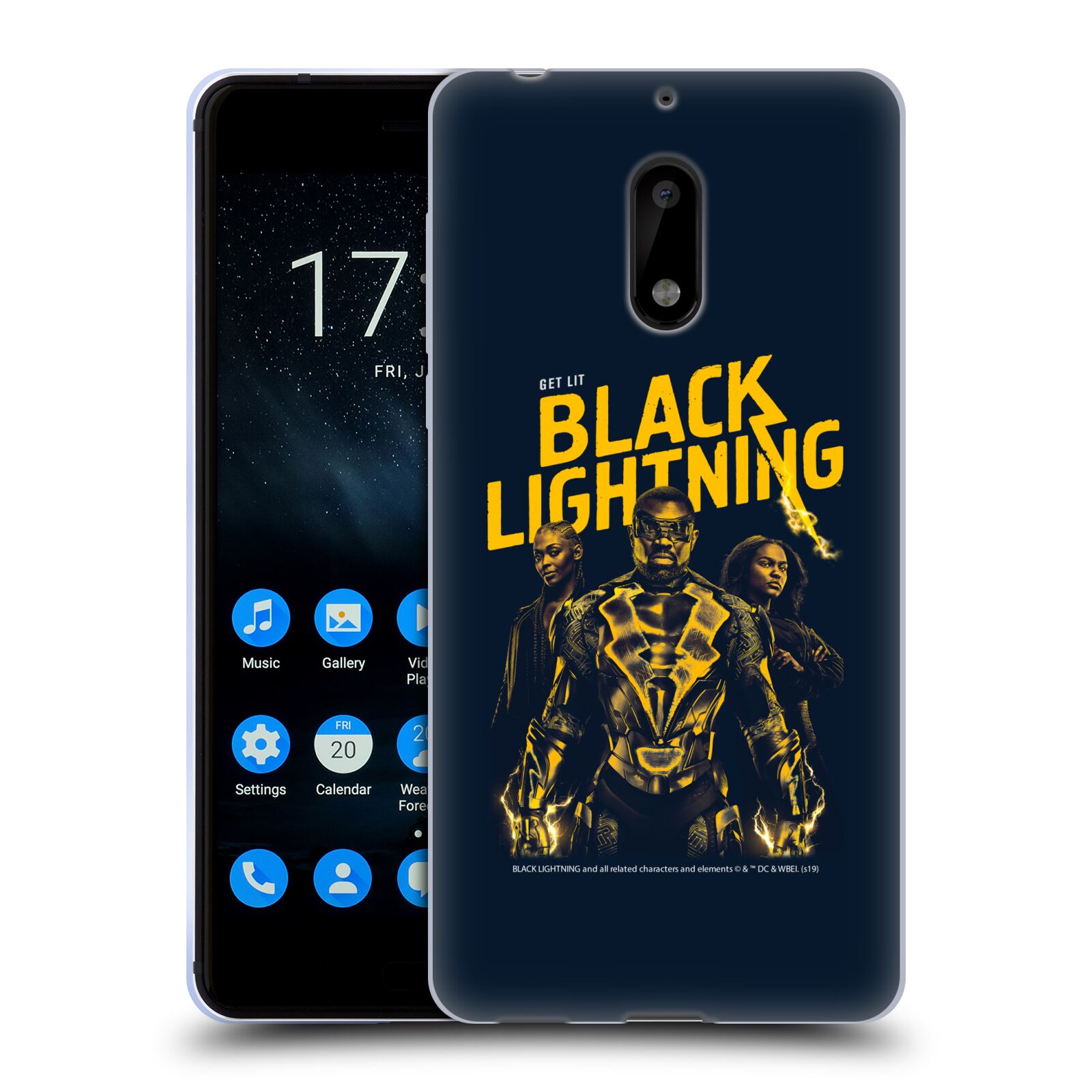 OFFICIAL BLACK LIGHTNING KEY ART GEL CASE FOR NOKIA PHONES 1 - Picture 9 of 15