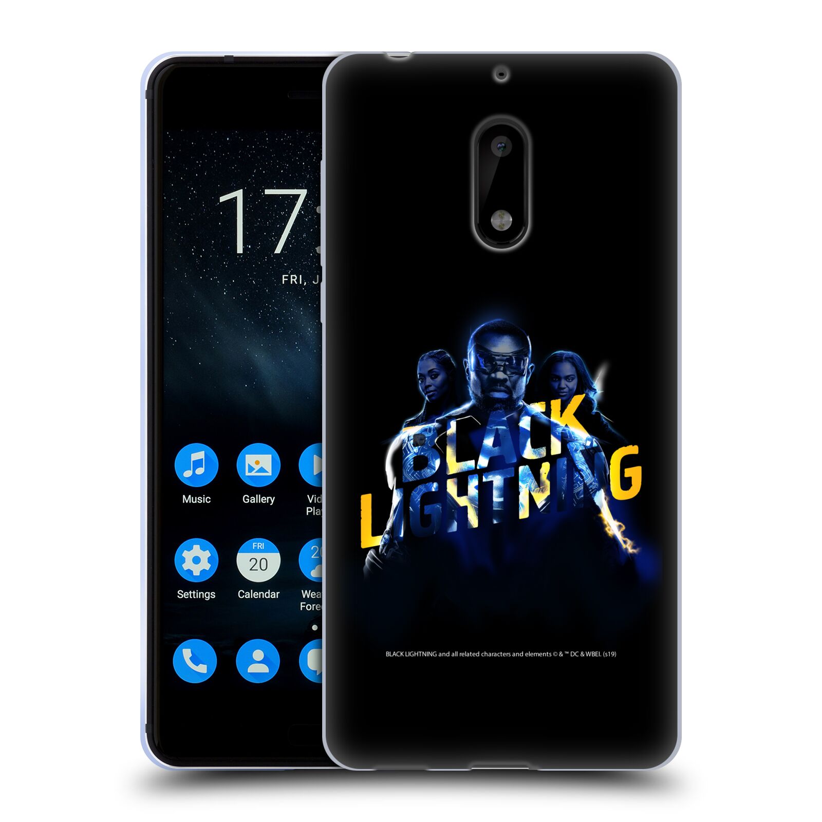 OFFICIAL BLACK LIGHTNING KEY ART GEL CASE FOR NOKIA PHONES 1 - Picture 11 of 15